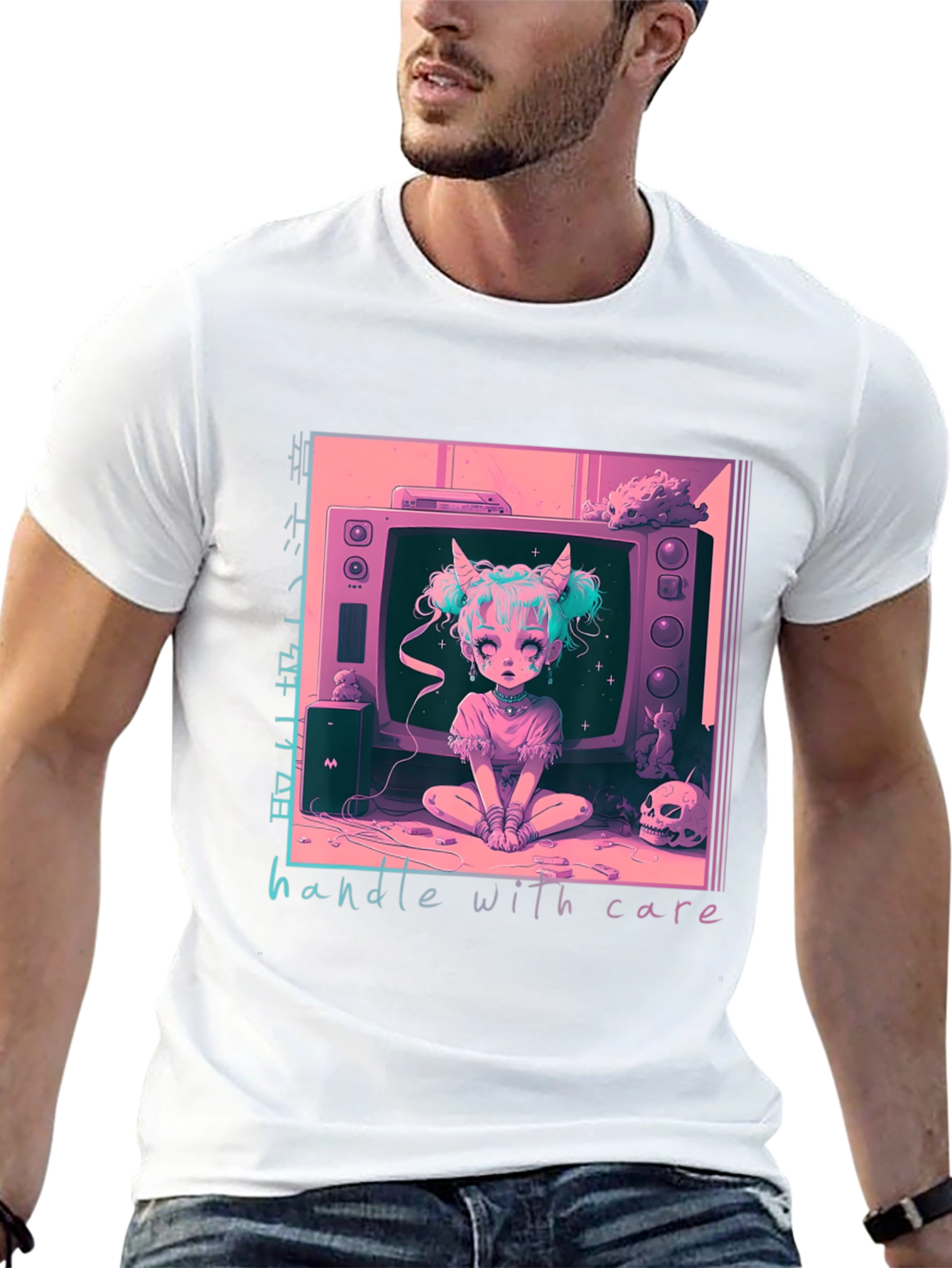 Handle With Care Anime T-Shirt