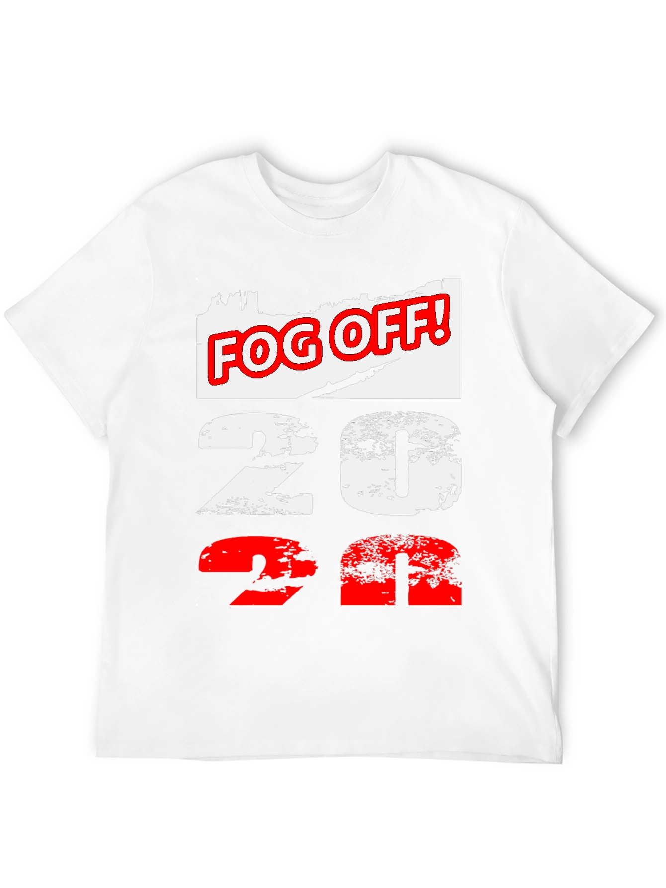 Fog Off! 2022 Graphic Print Black T-Shirt