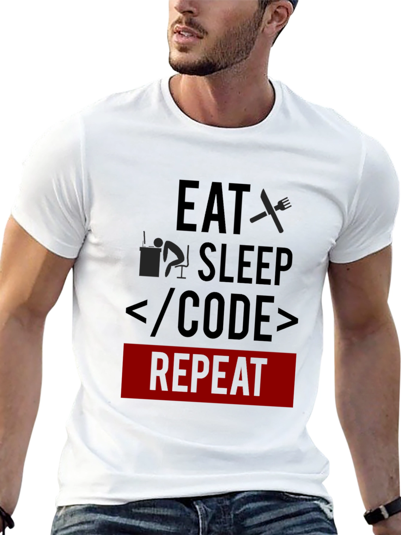 Eat Sleep Code Repeat Programmer T-Shirt