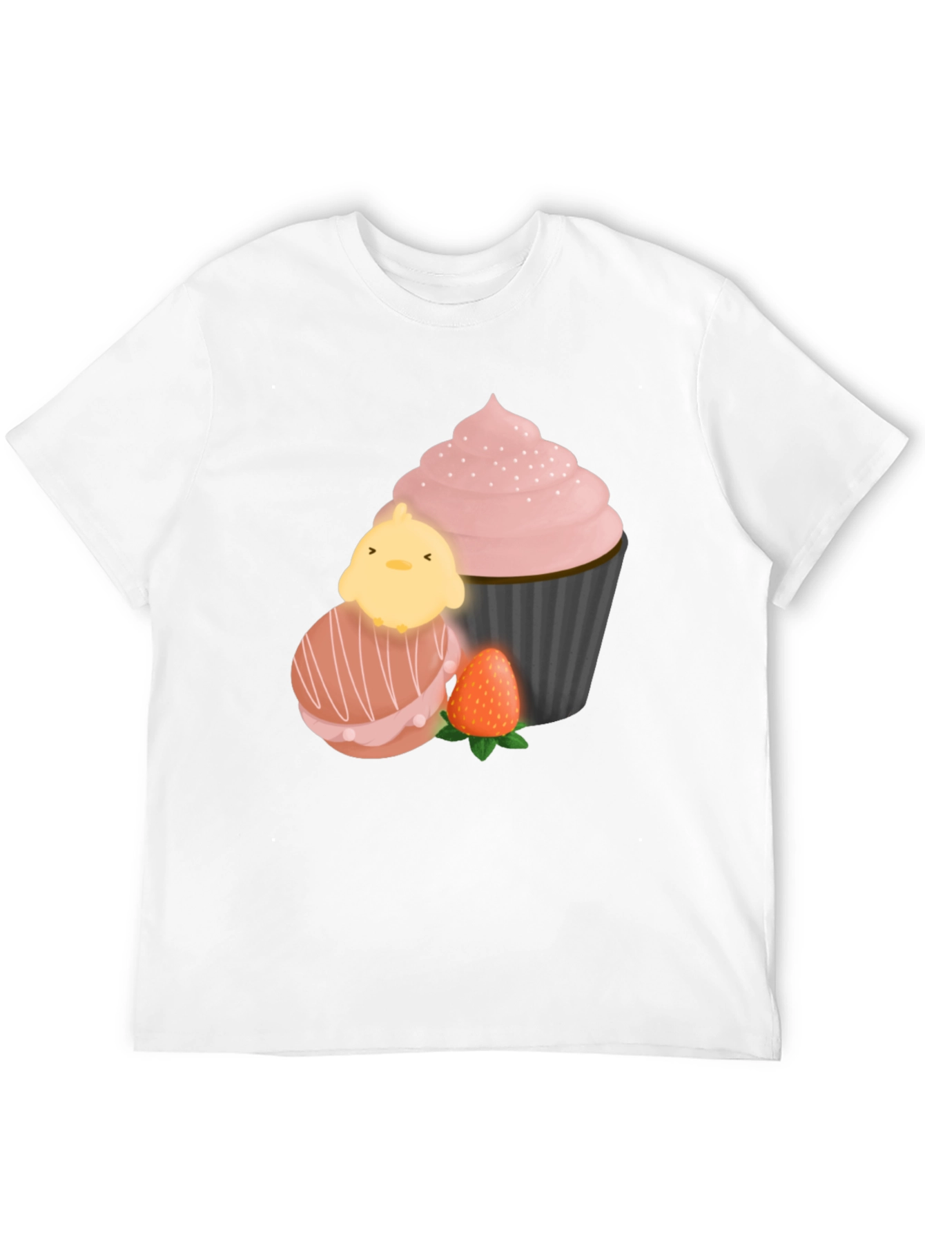 Sweet Treat T-Shirt: Chick Macaron Cupcake Design