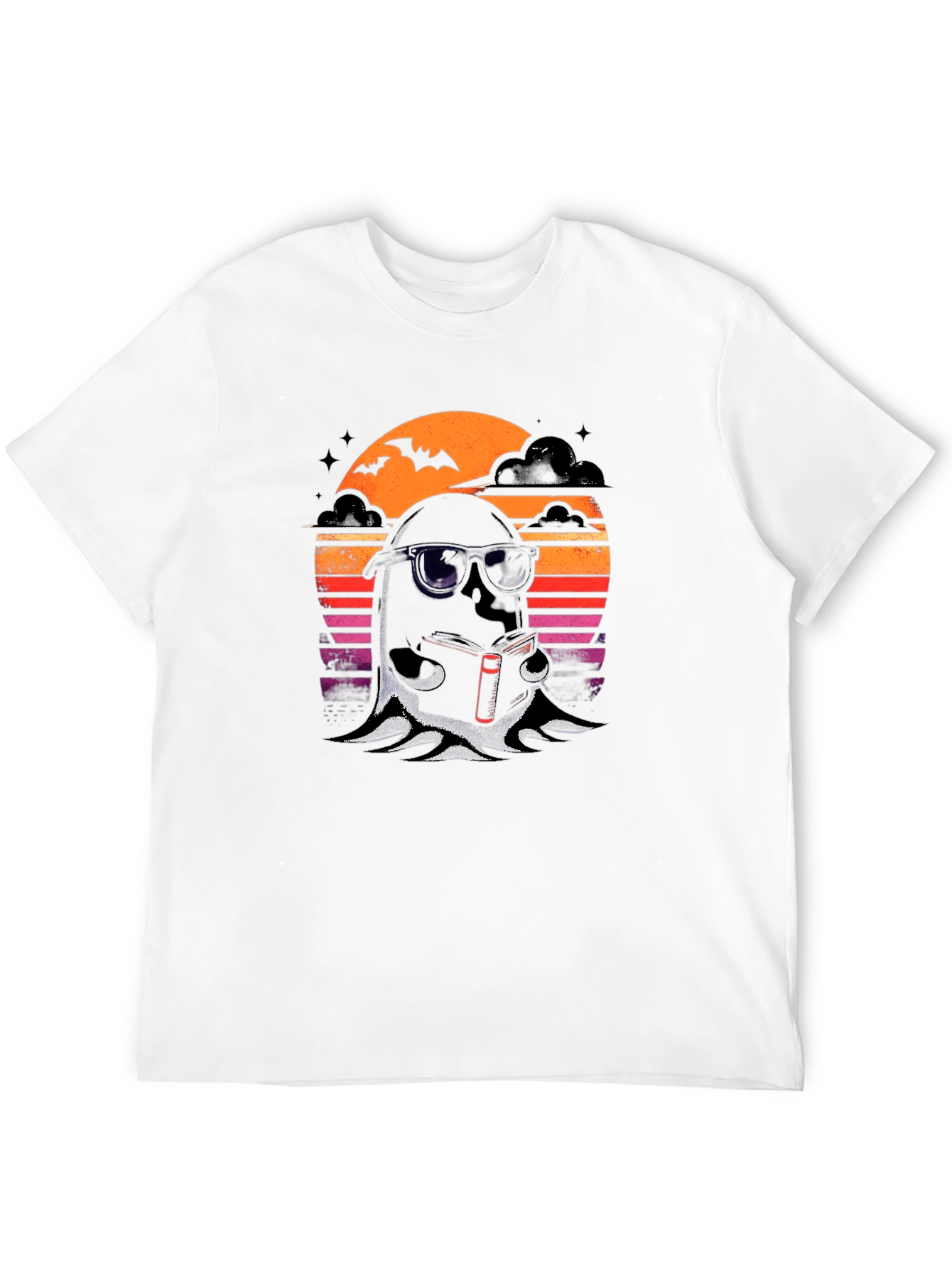 Cool Ghost Reading T-Shirt