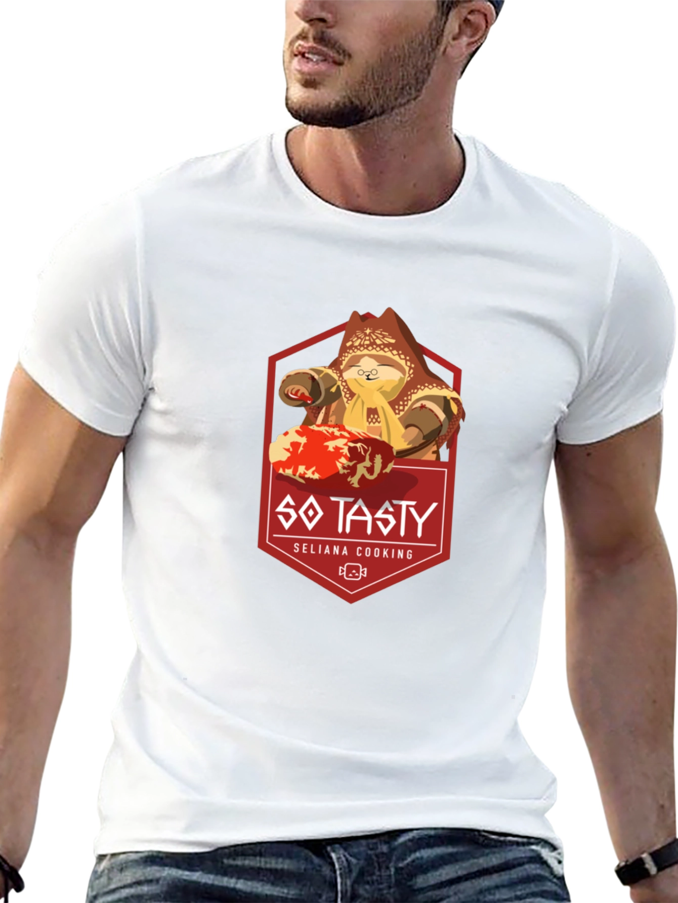 So Tasty Seliana Cooking Black Graphic Tee