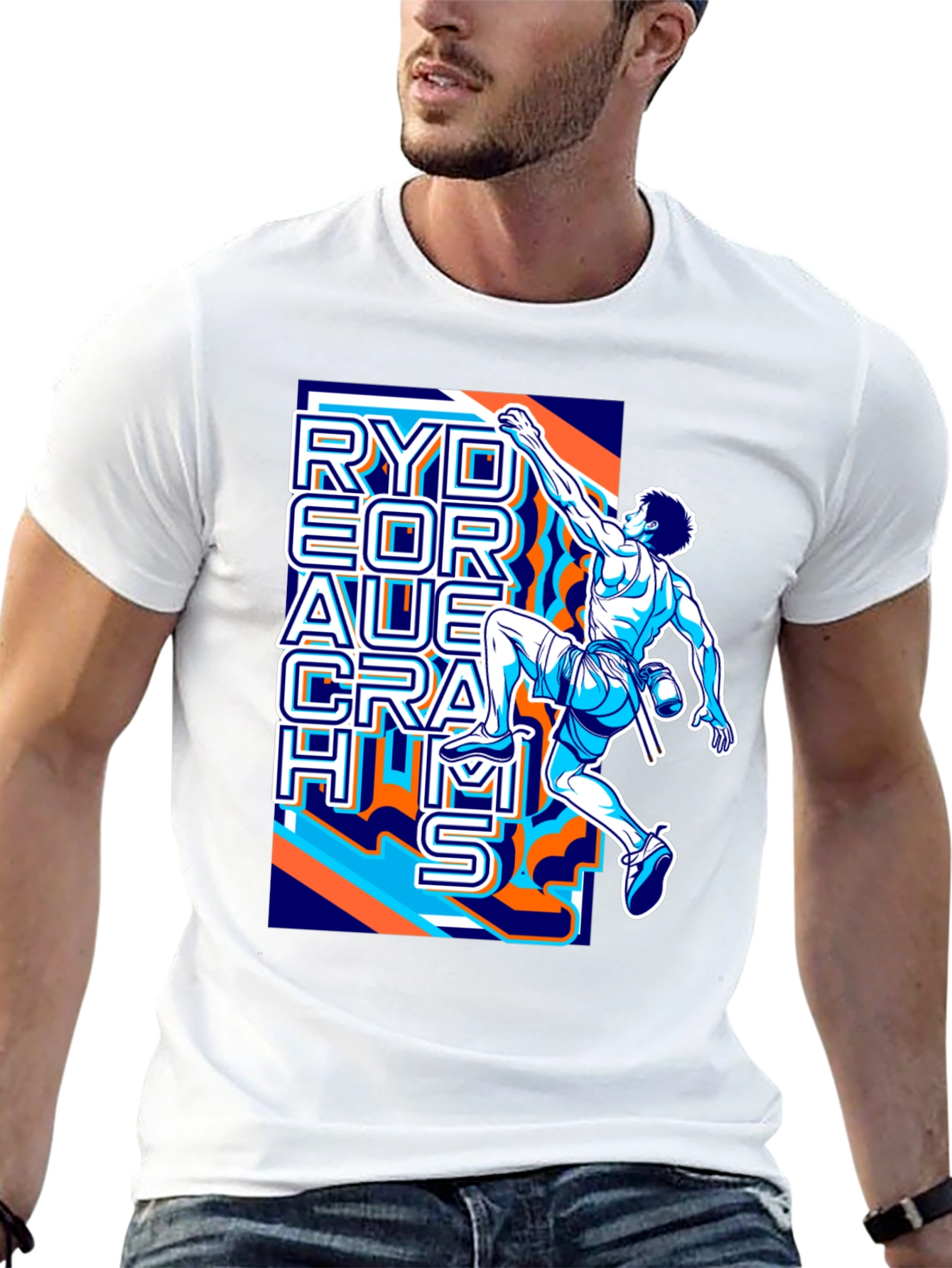 Rock Climbing T-Shirt - Rydeor Auerach Hms Design