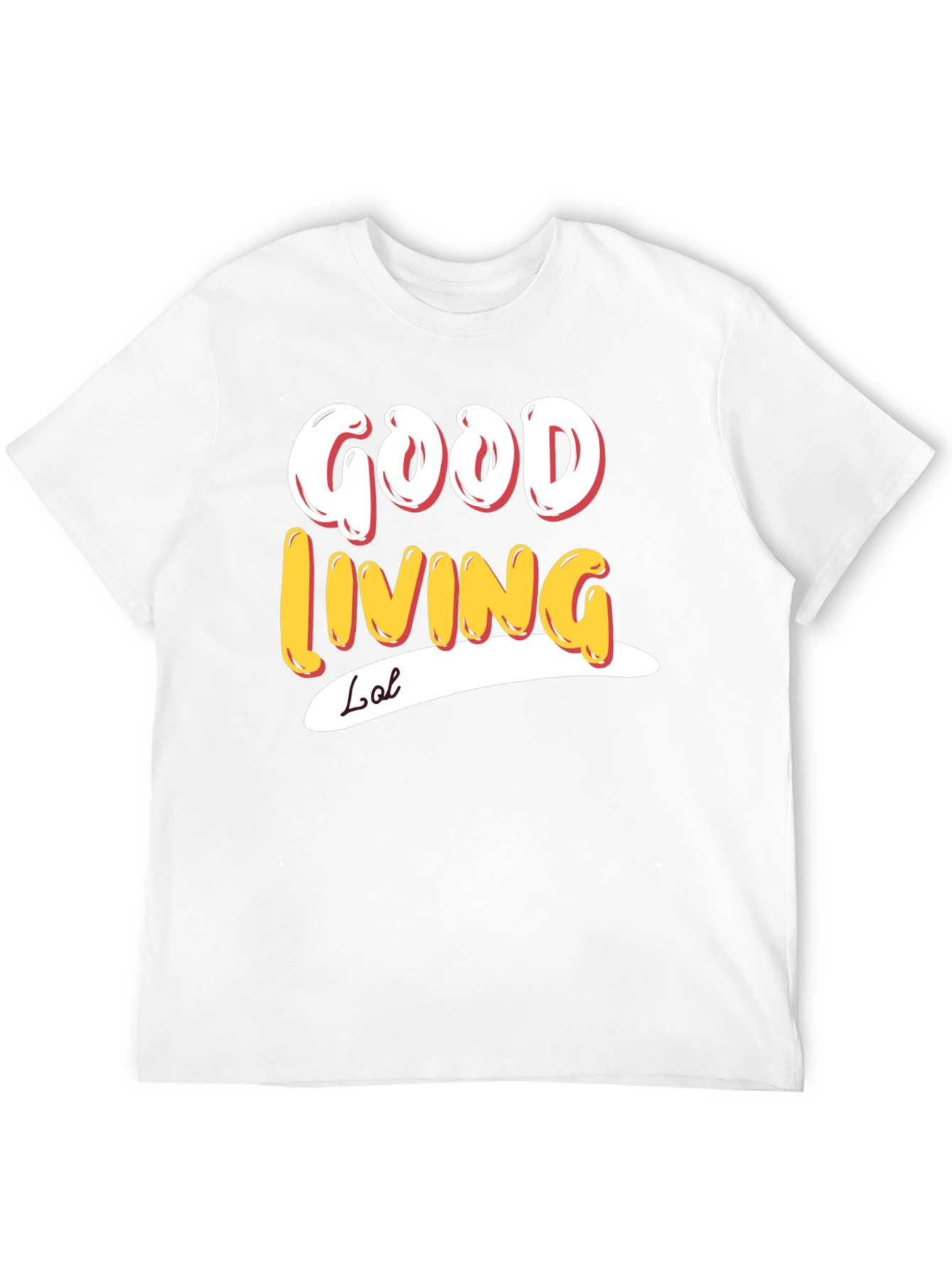 Good Living Tee - Stylish Graphic Print T-Shirt