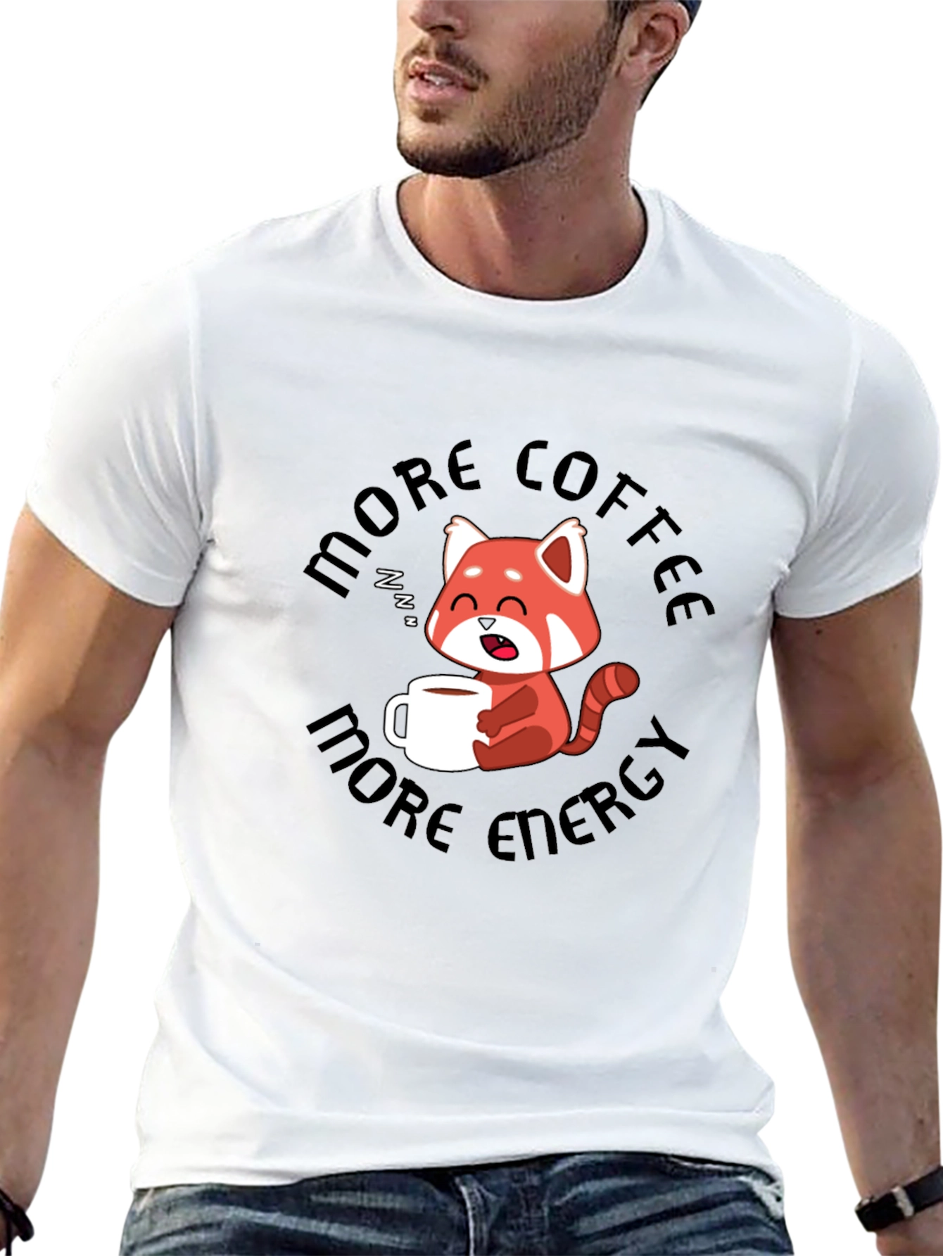 More Coffee More Energy Graphic T-Shirt