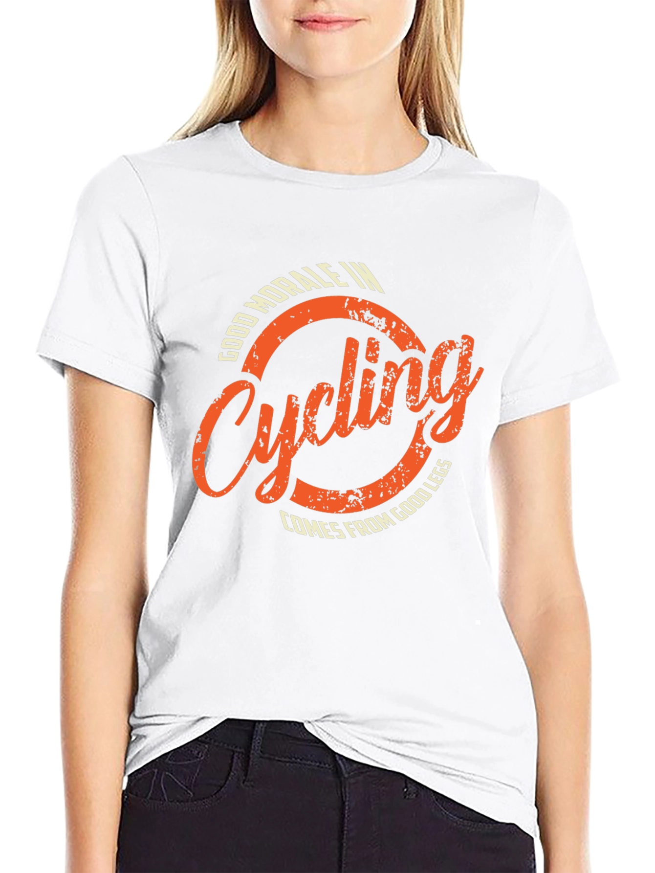 Cycling Morale Graphic Tee - Black