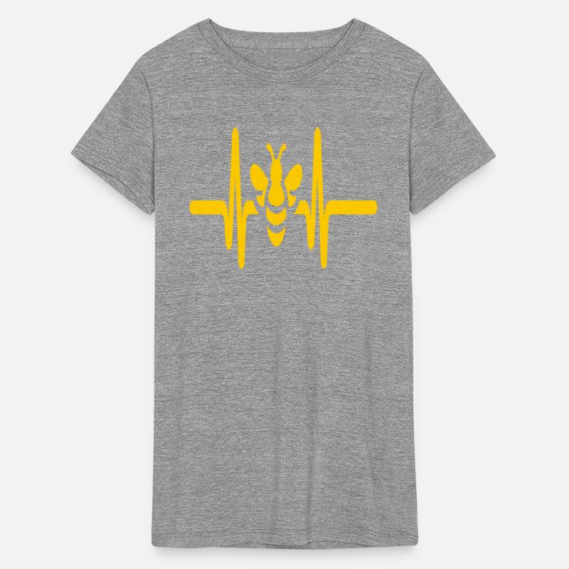 Heartbeat Bumblebee: Yellow Bee Silhouette