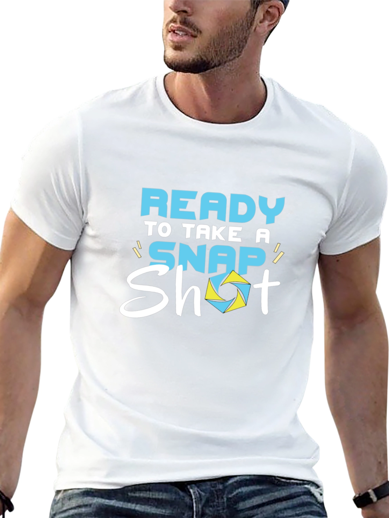 Ready to Take a Snap Shot Black Graphic Tee