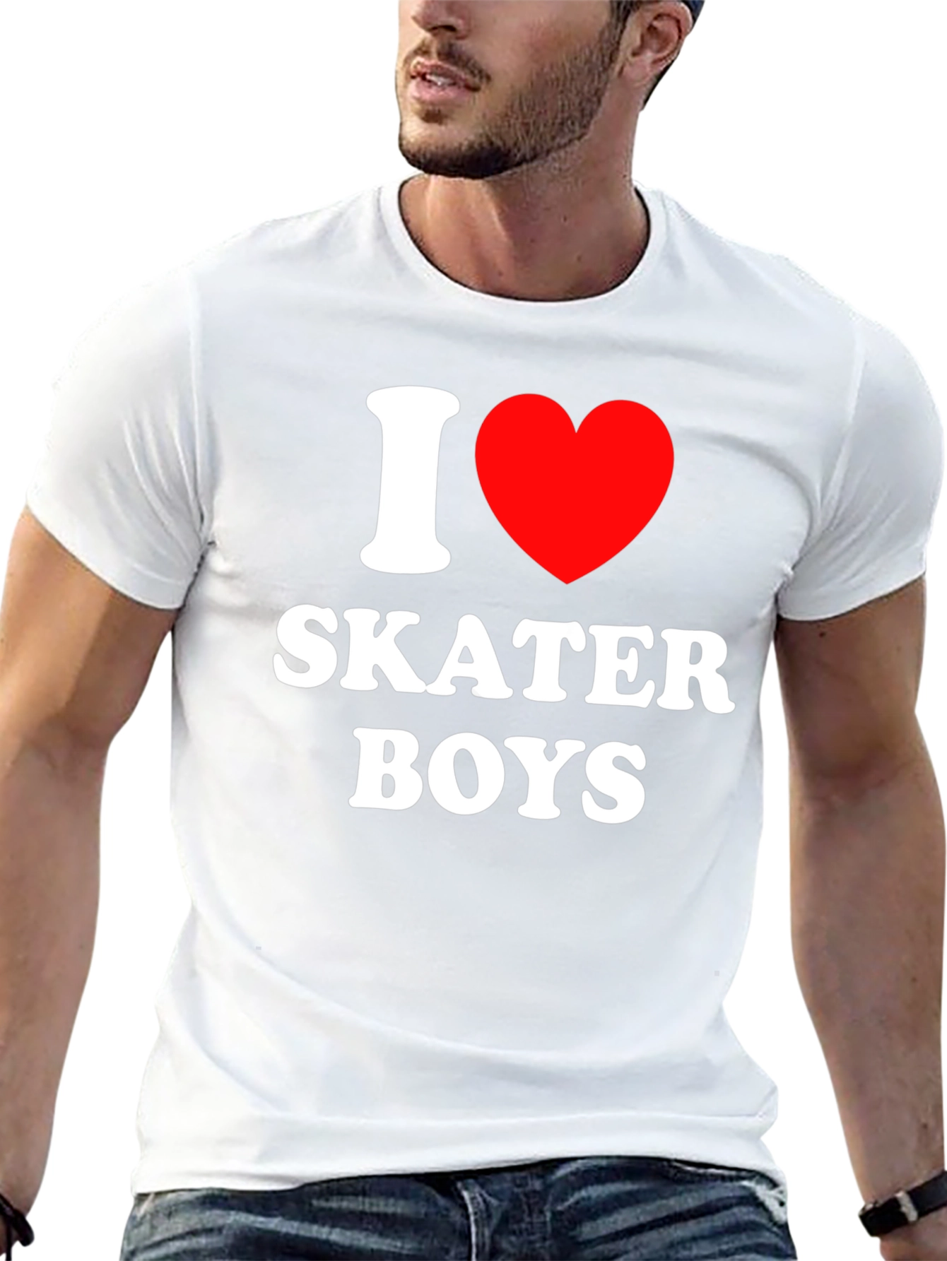 I Heart Skater Boys T-Shirt - Black Tee