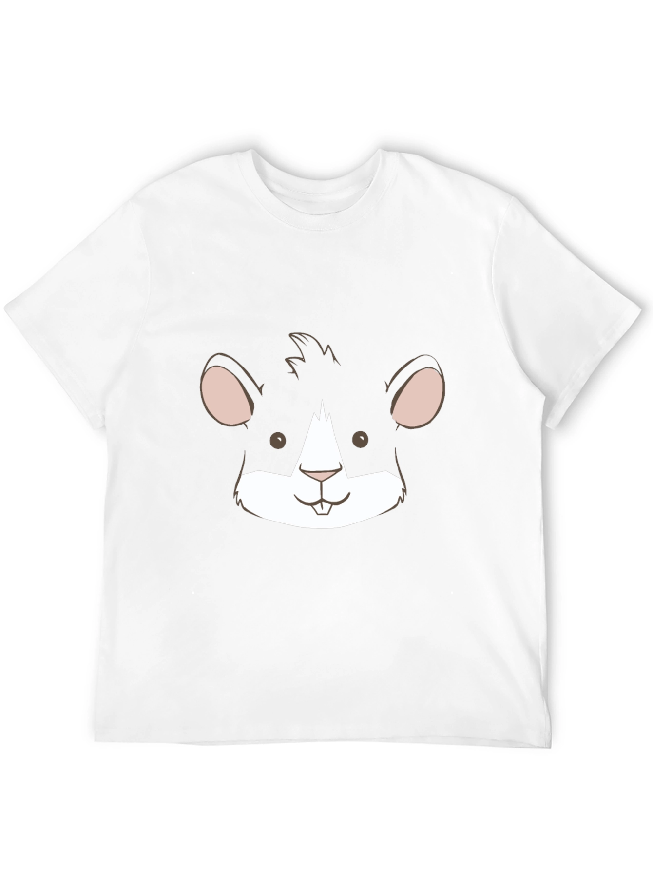 Black Hamster Face Graphic Tee - Unisex