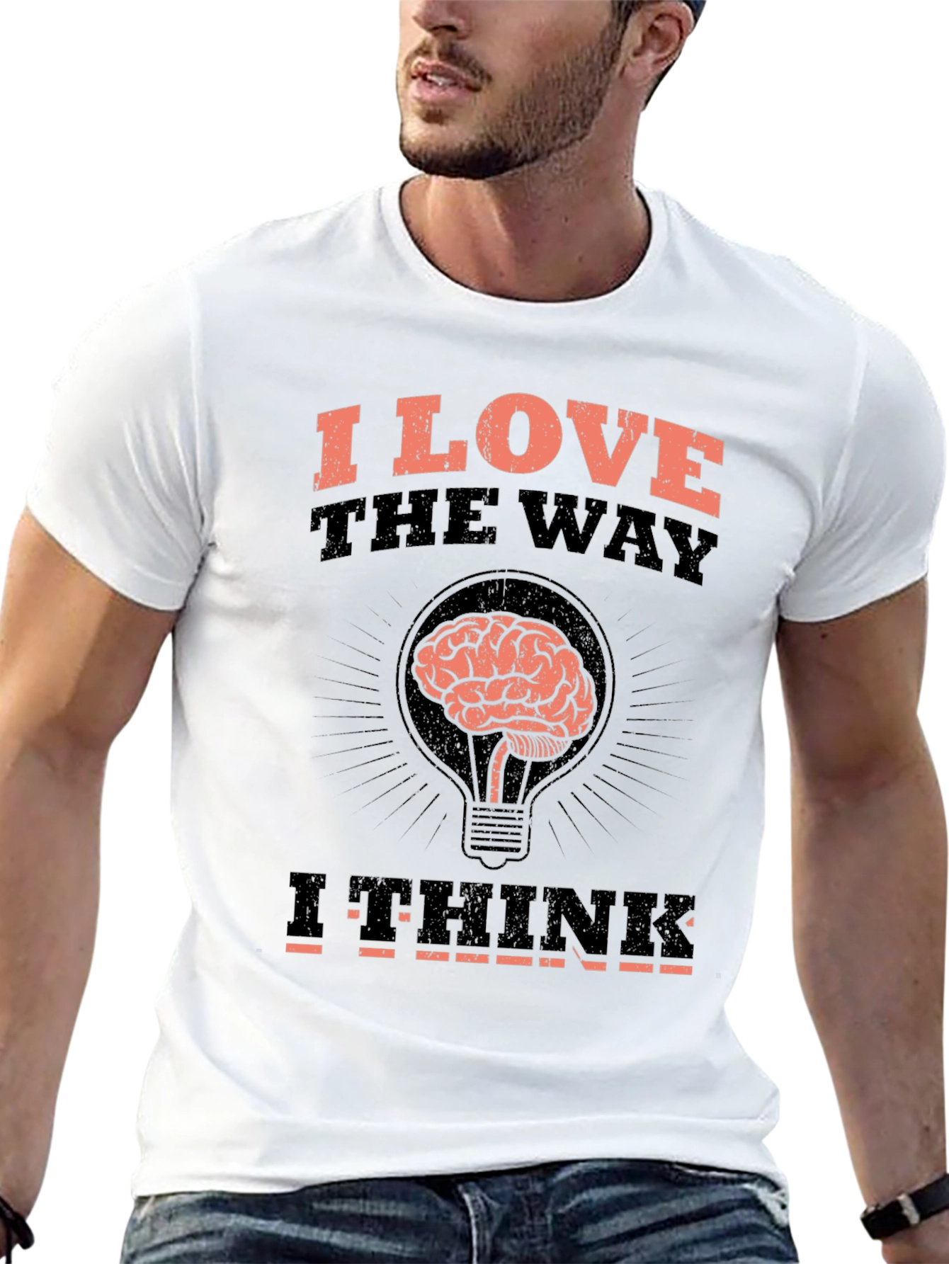 I Love The Way I Think Brain T-Shirt