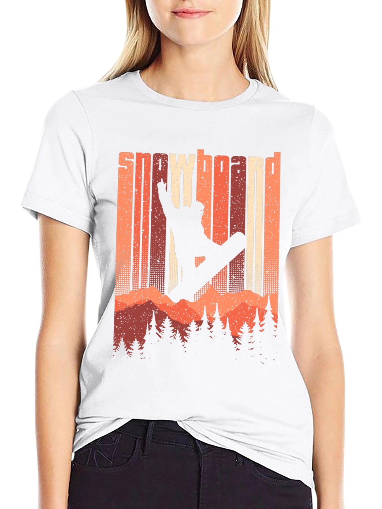 Snowboard Retro Graphic Tee