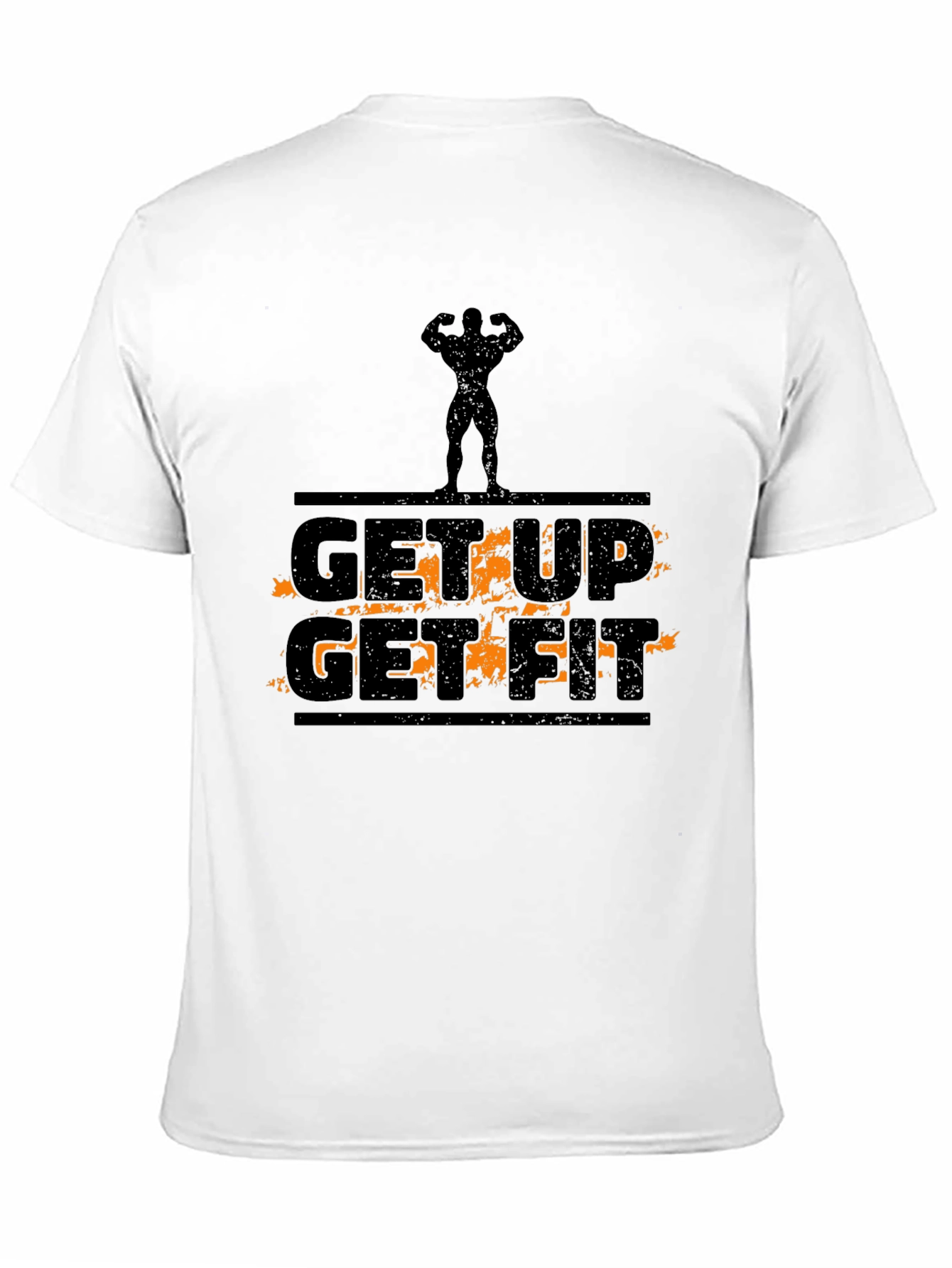 Get Up Get Fit Black T-Shirt