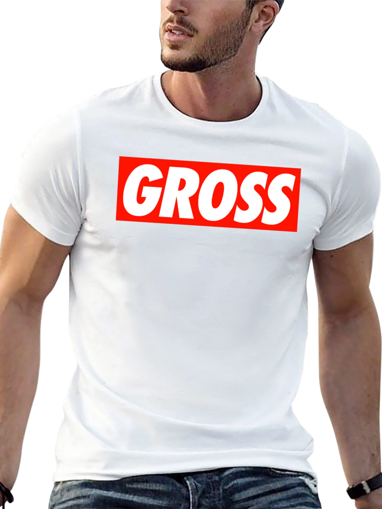 Gross Box Logo T-Shirt - Bold Statement Tee