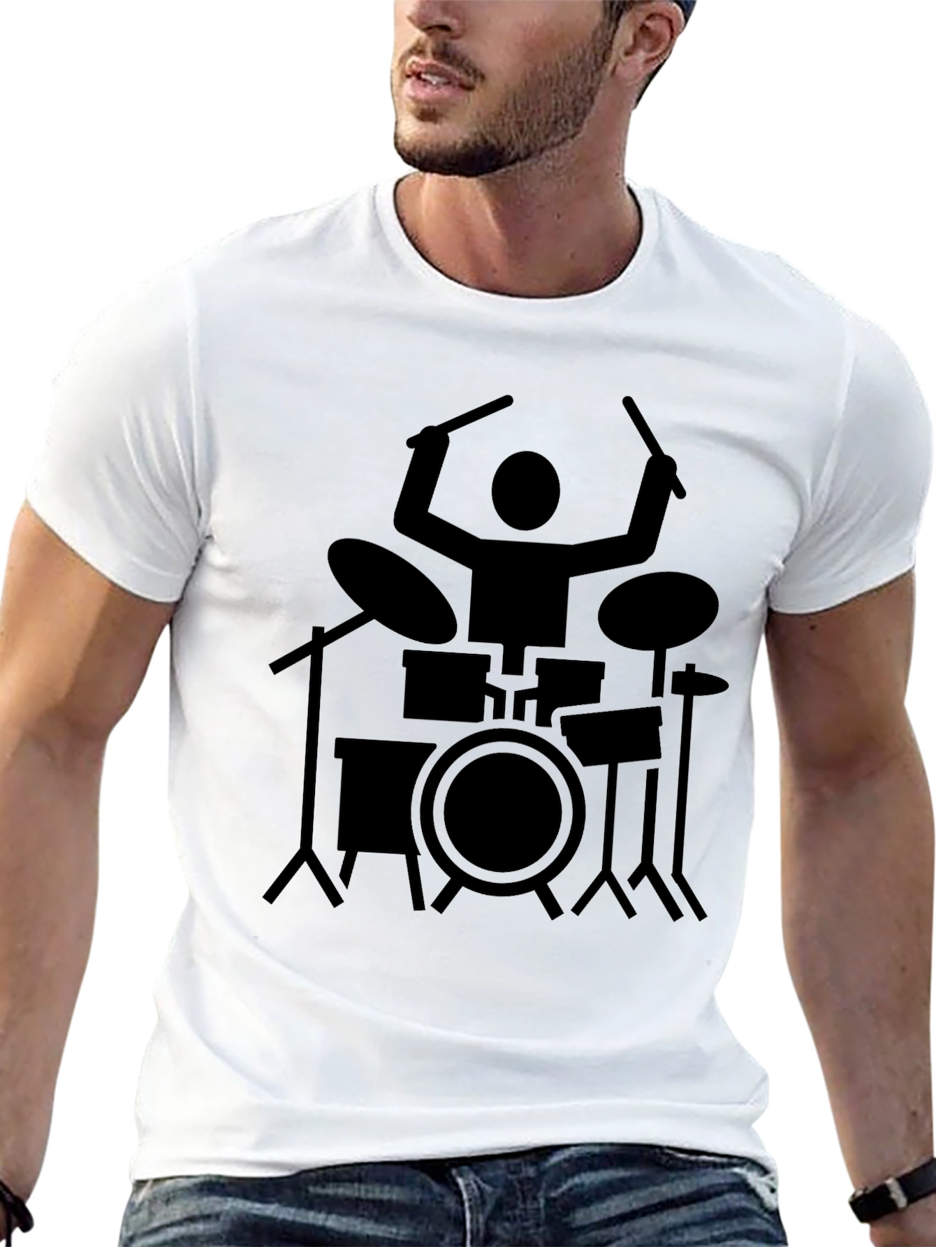 Drummer T-Shirt - Black Music Tee