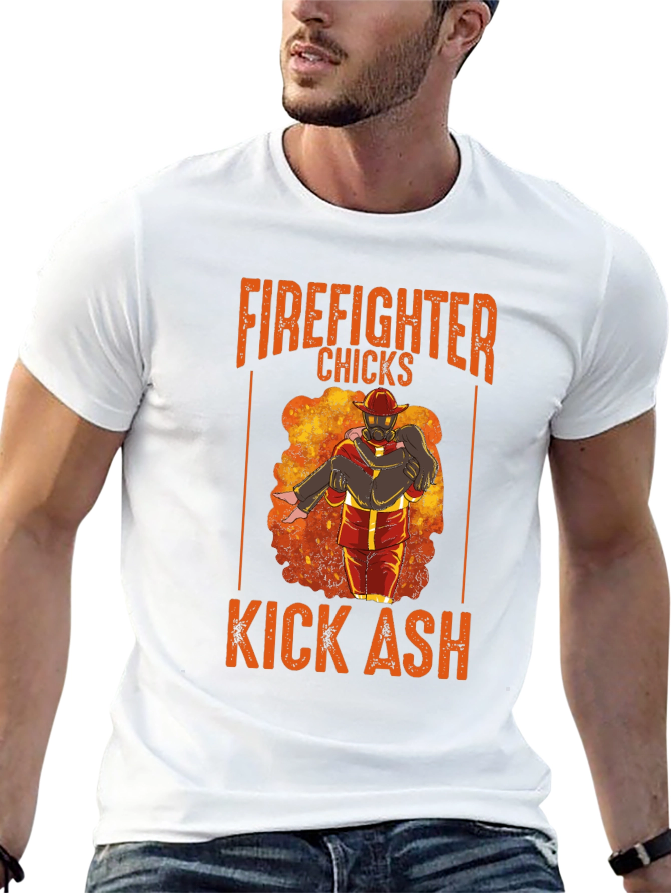 Firefighter Chicks Kick Ash T-Shirt