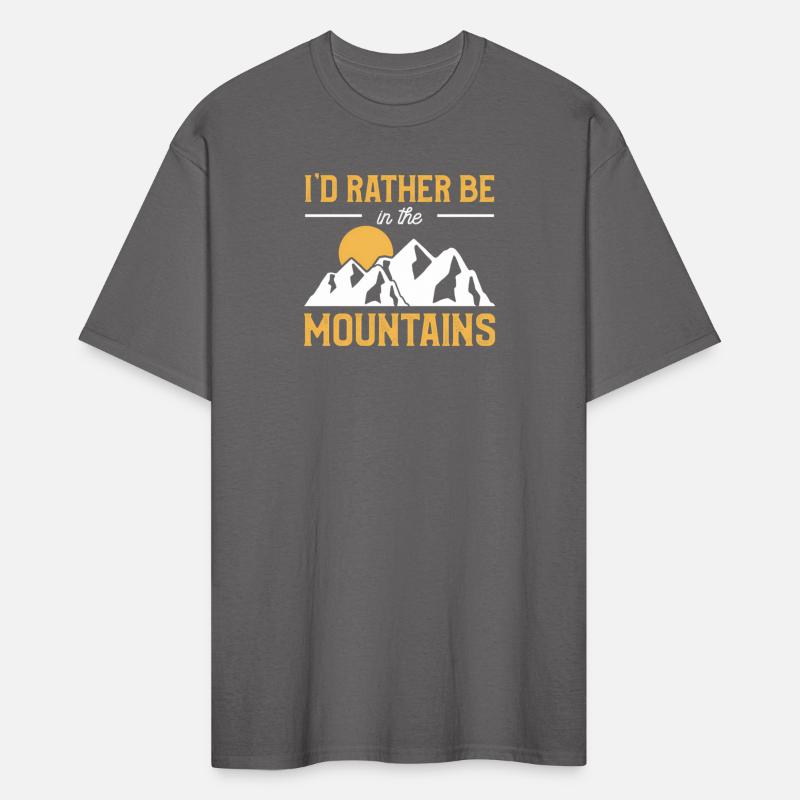 I'D Rather Be In The Mountains Mountain Camping Ad