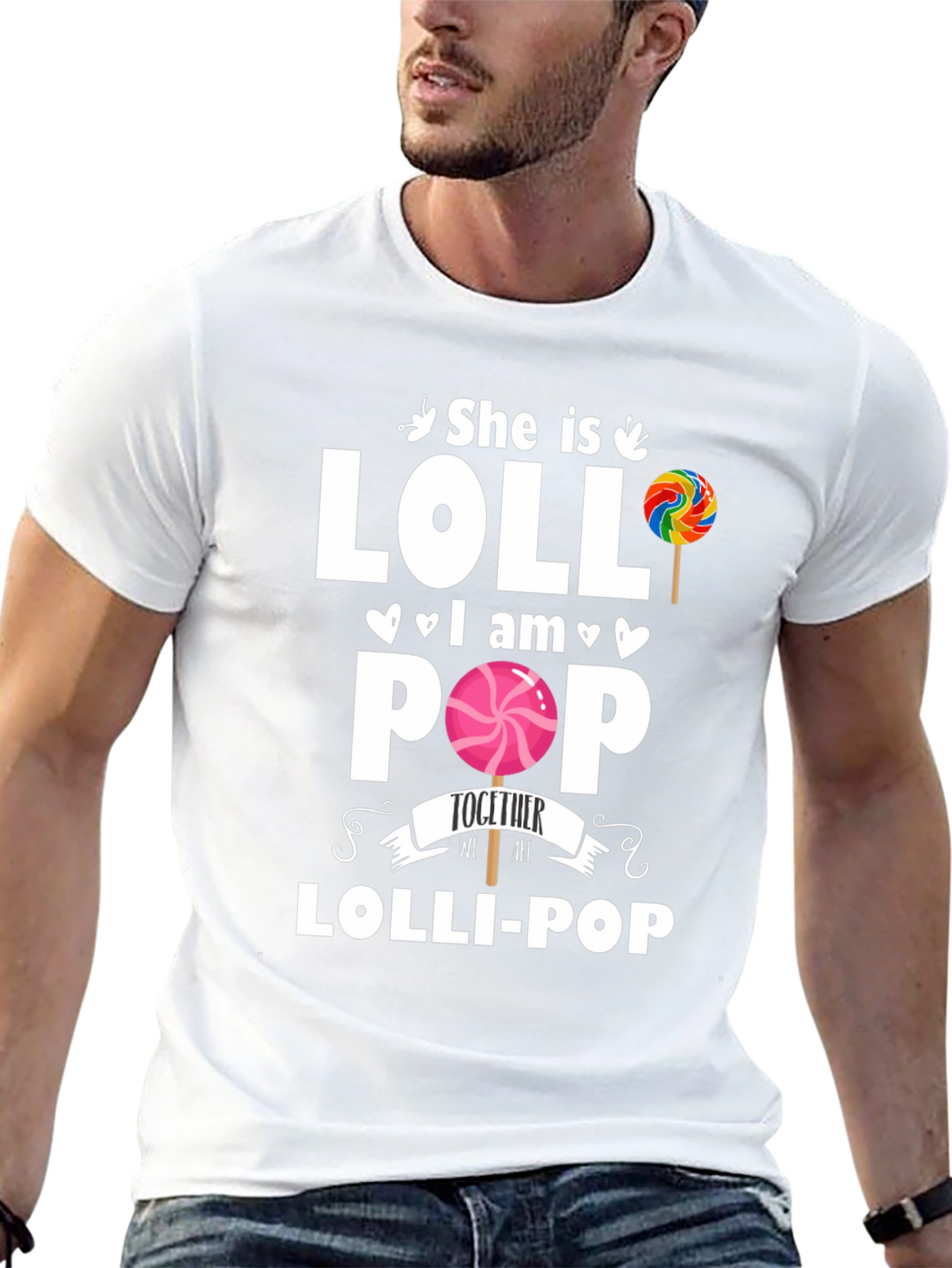 Lollipop Couple Matching T-Shirt - Sweet Design
