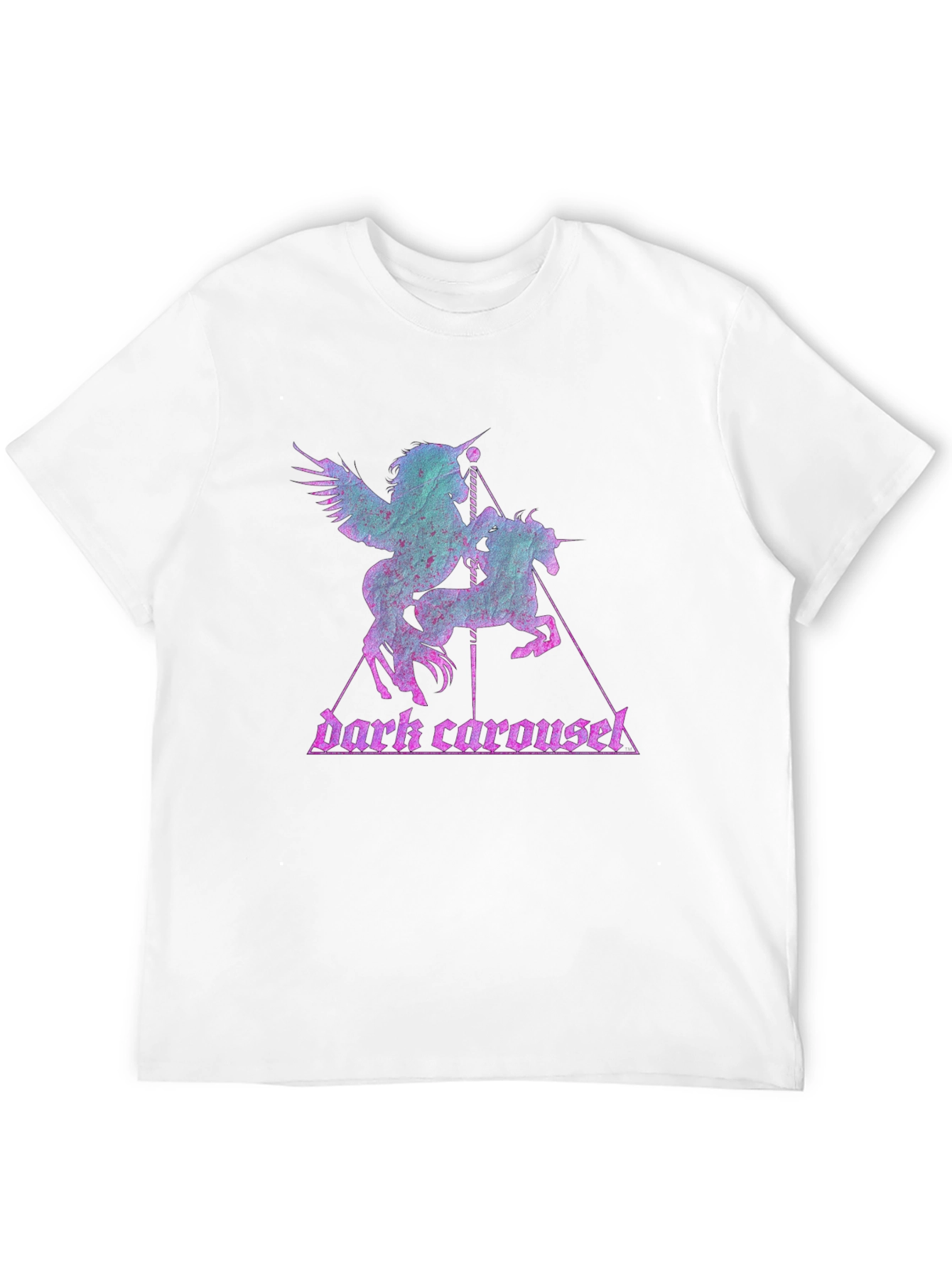 Dark Carousel Unicorn Graphic Tee