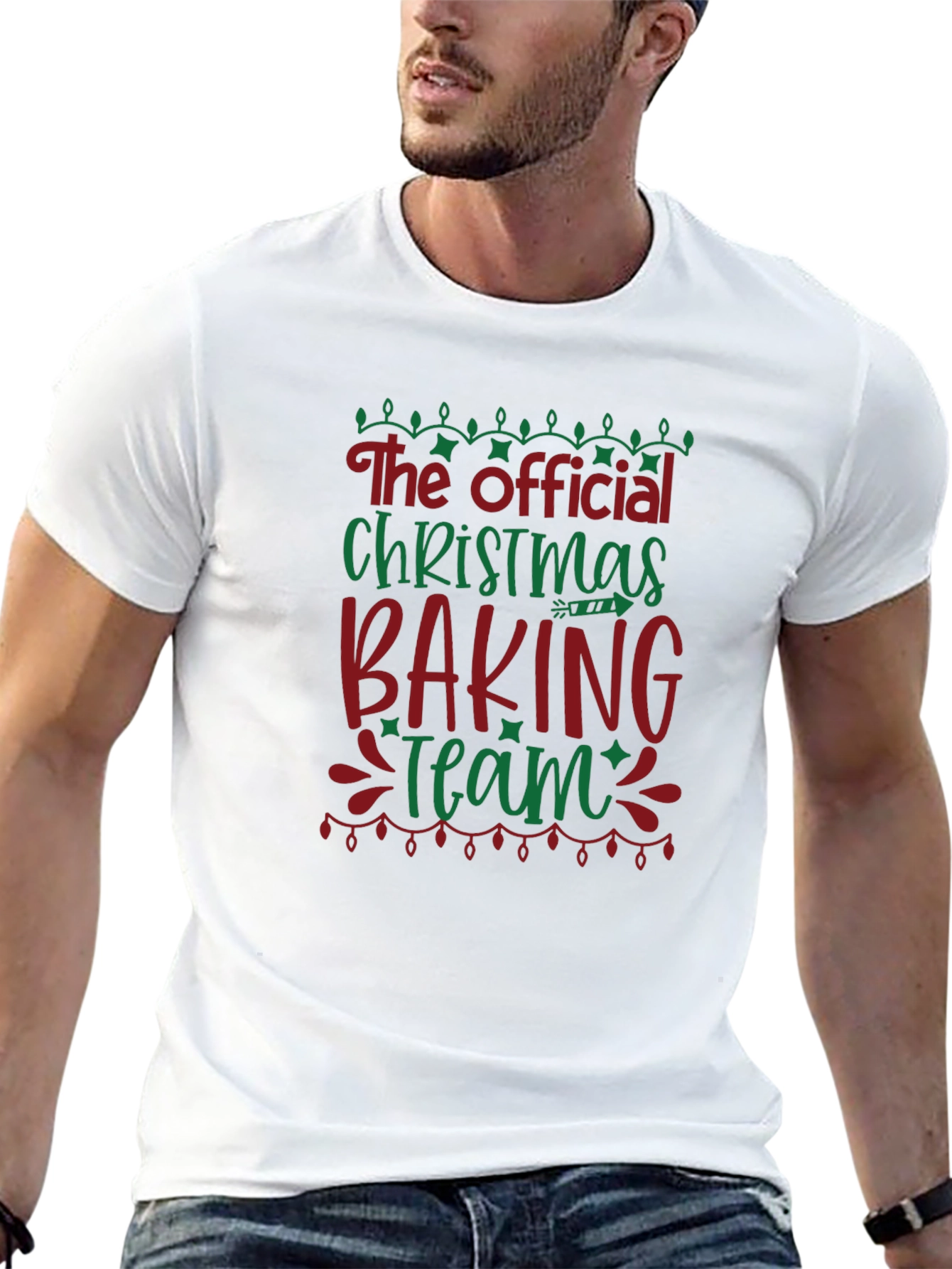 Official Christmas Baking Team Black T-Shirt