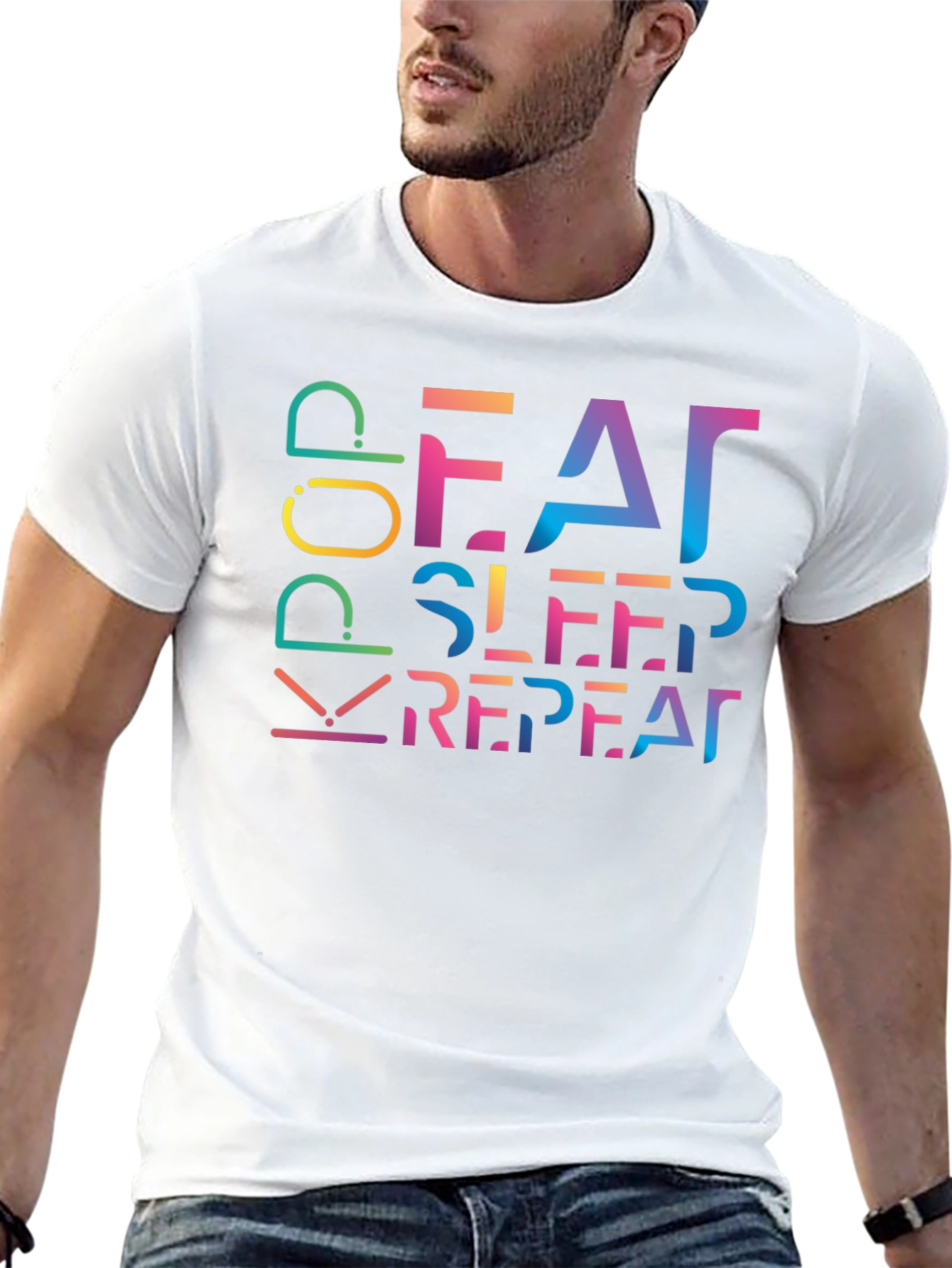 Eat Sleep K-Pop Repeat Black T-Shirt