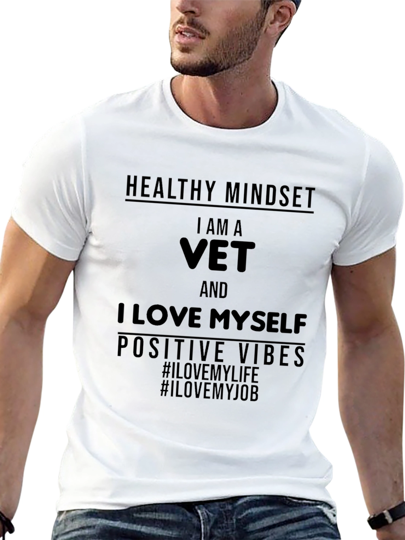 I Am A Vet Black T-Shirt