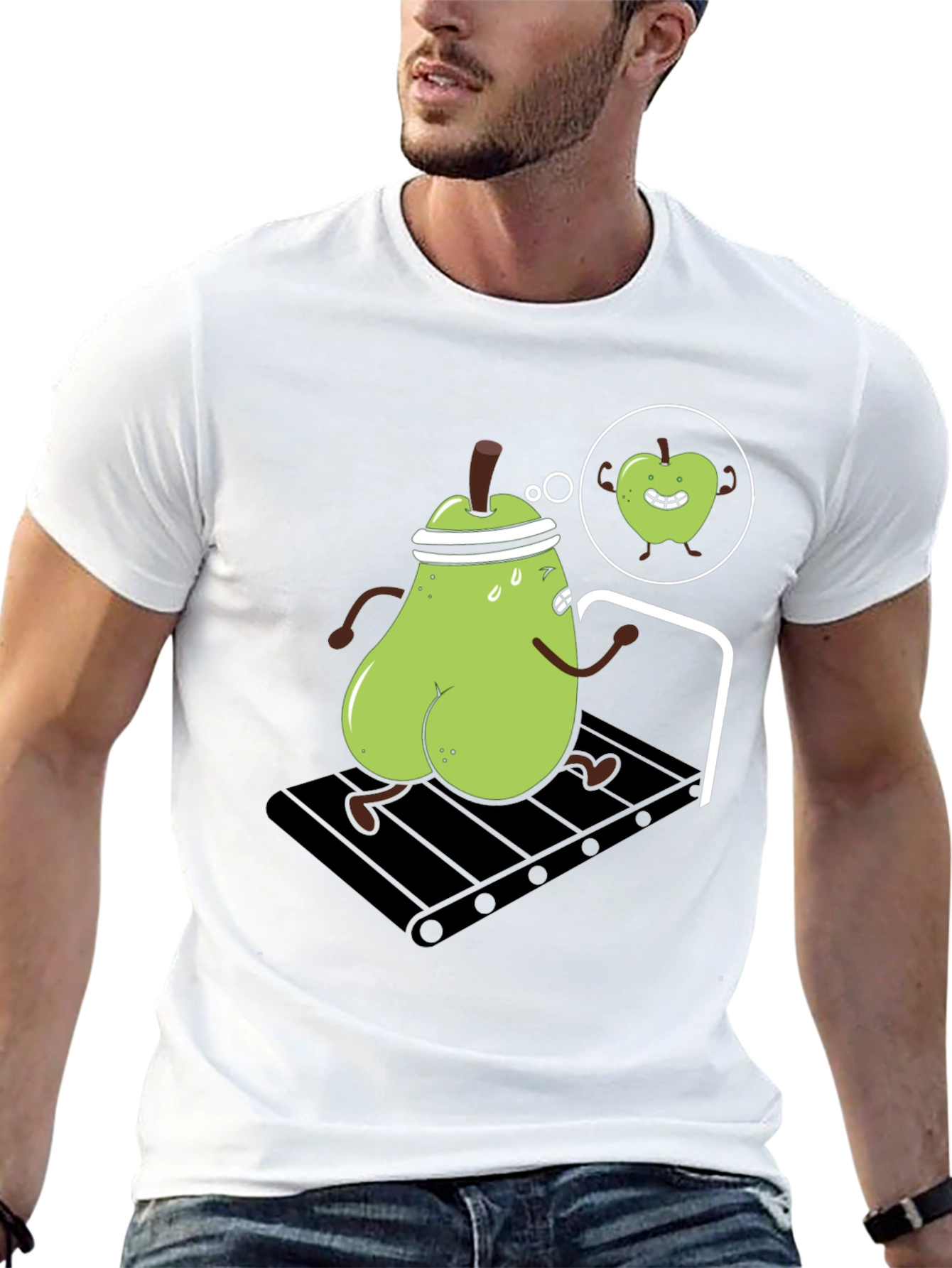 Funny Pear Treadmill Workout T-Shirt