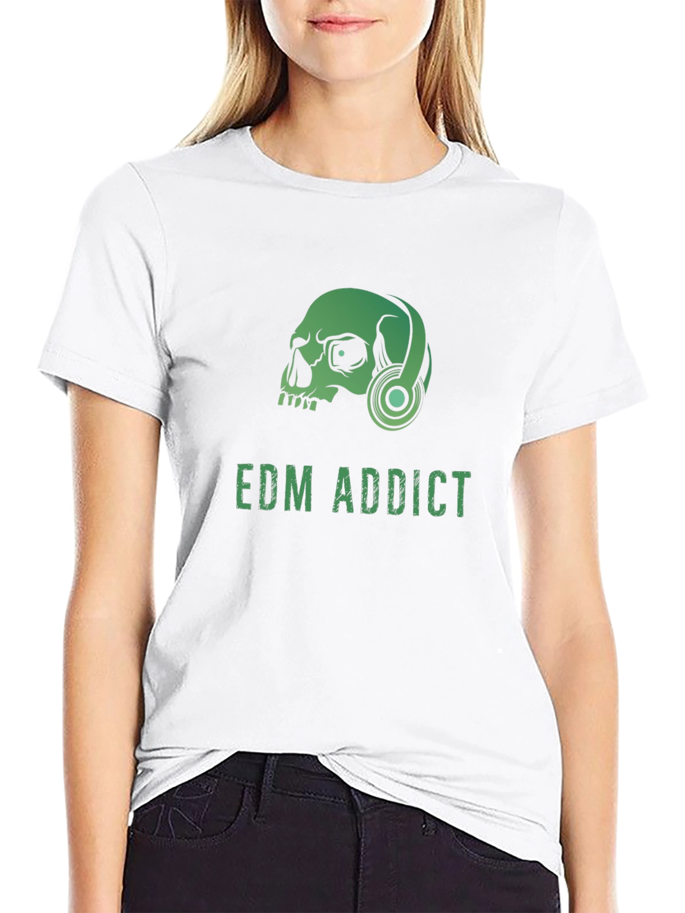 EDM Addict Skull Graphic T-Shirt