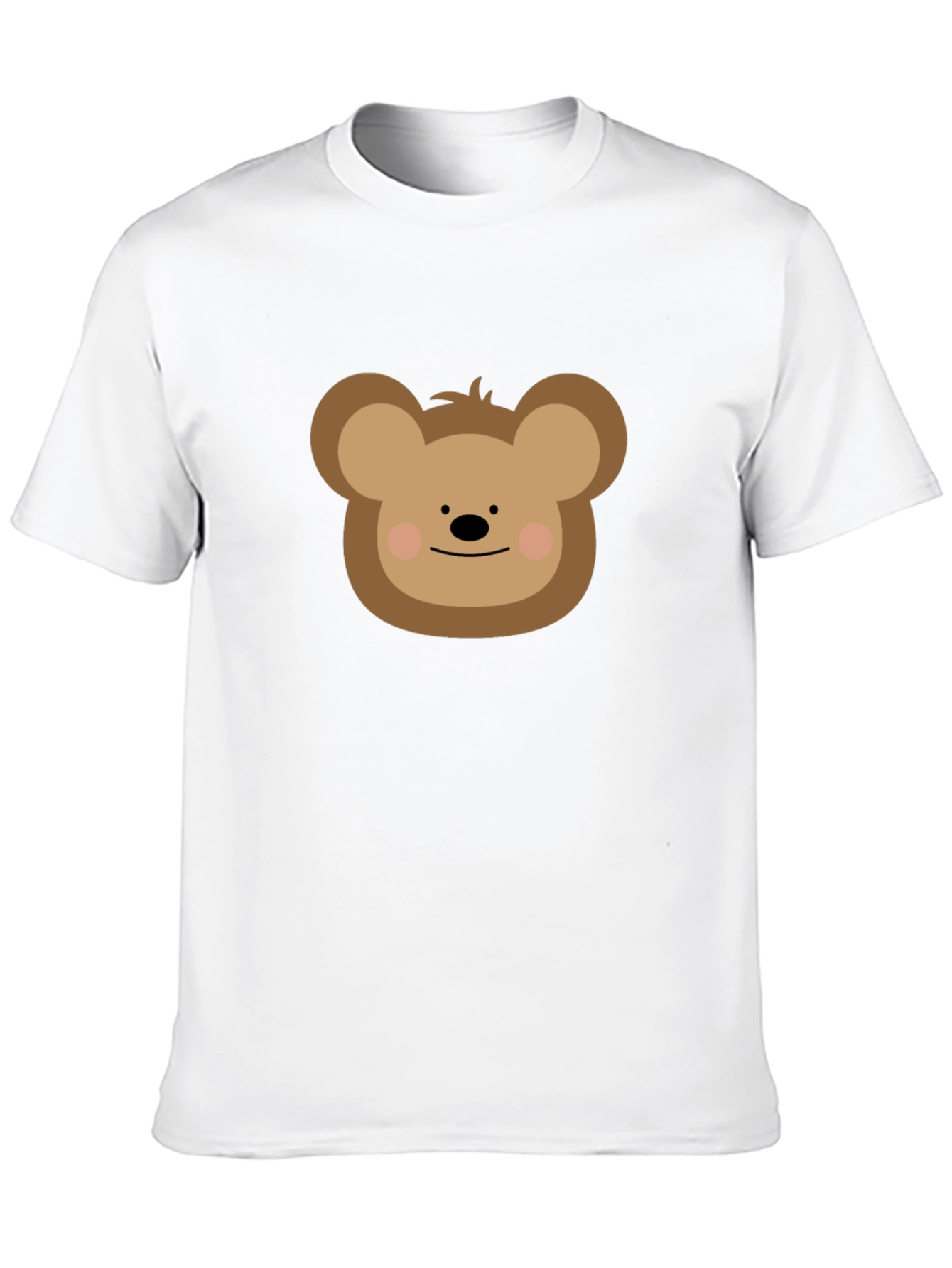 Cute Cartoon Bear T-Shirt - Black