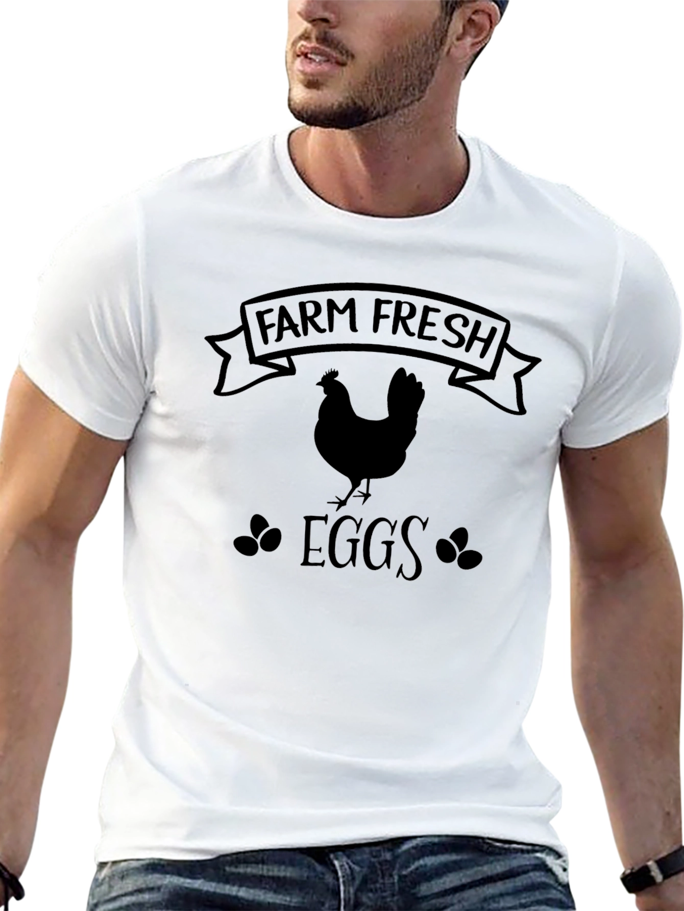 Farm Fresh Eggs Graphic T-Shirt