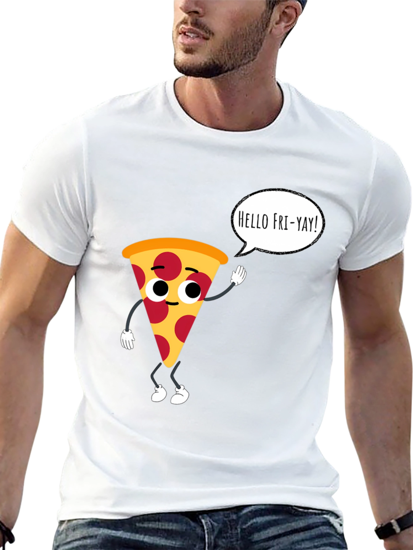 Pizza Fri-Yay Black T-Shirt