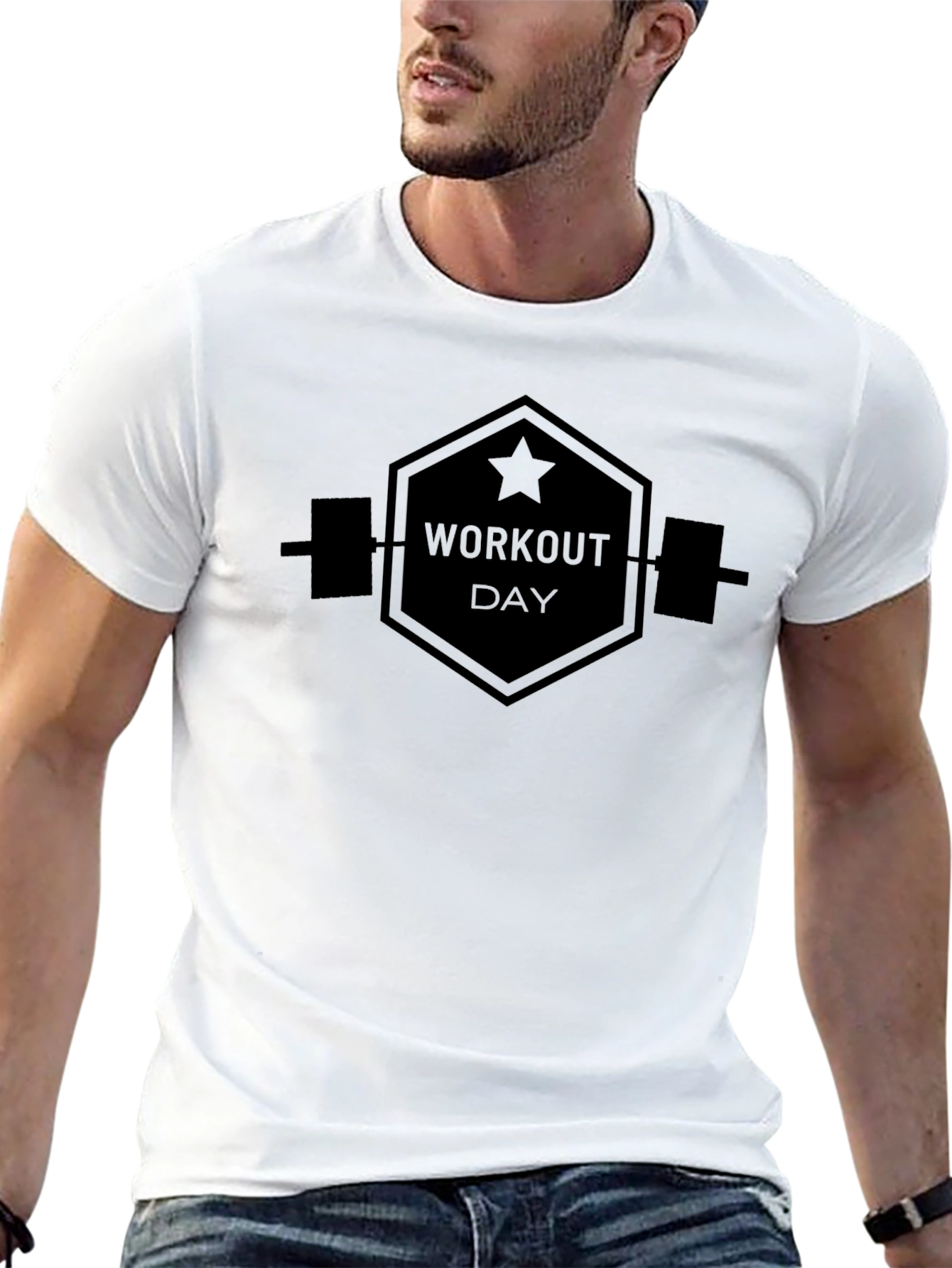 Workout Day Graphic T-Shirt - Gym Motivation