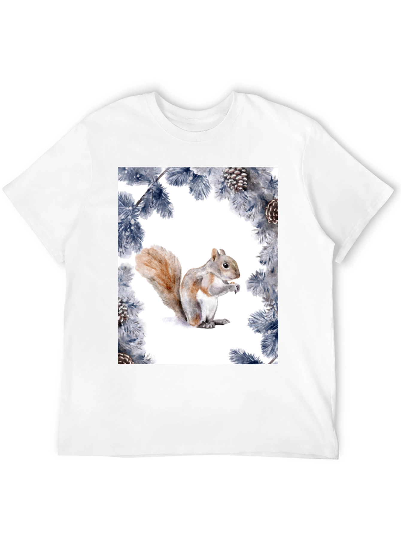 Squirrel Pine Cone Graphic Tee