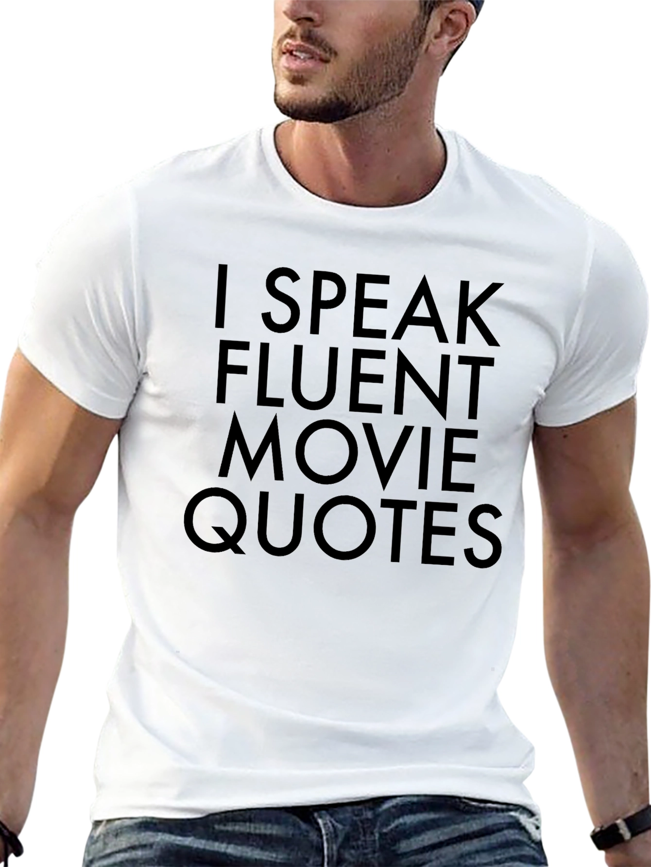 Fluent Movie Quotes Graphic Tee - Black