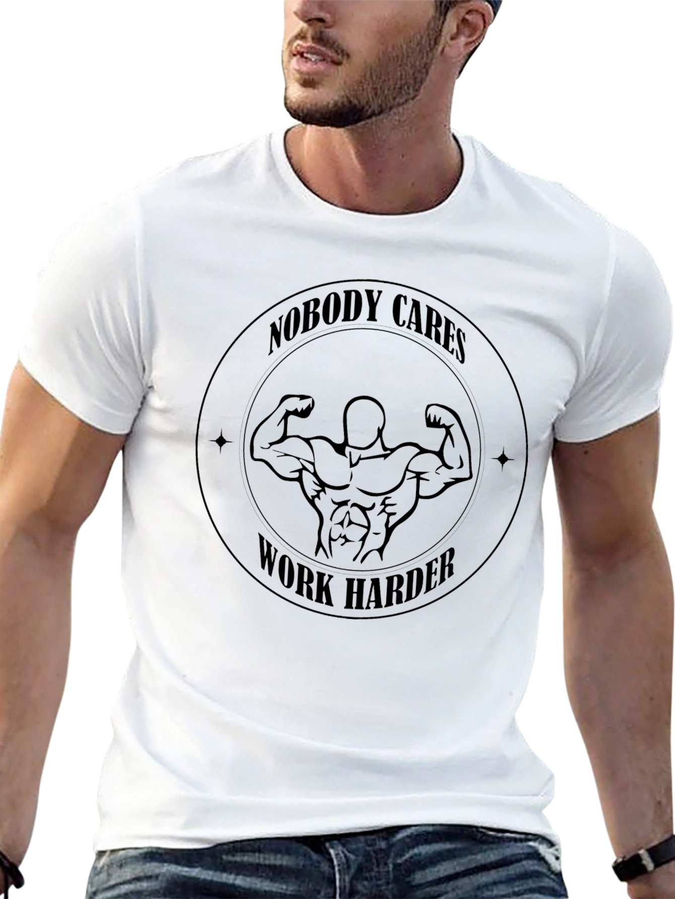 Nobody Cares Work Harder Graphic T-Shirt