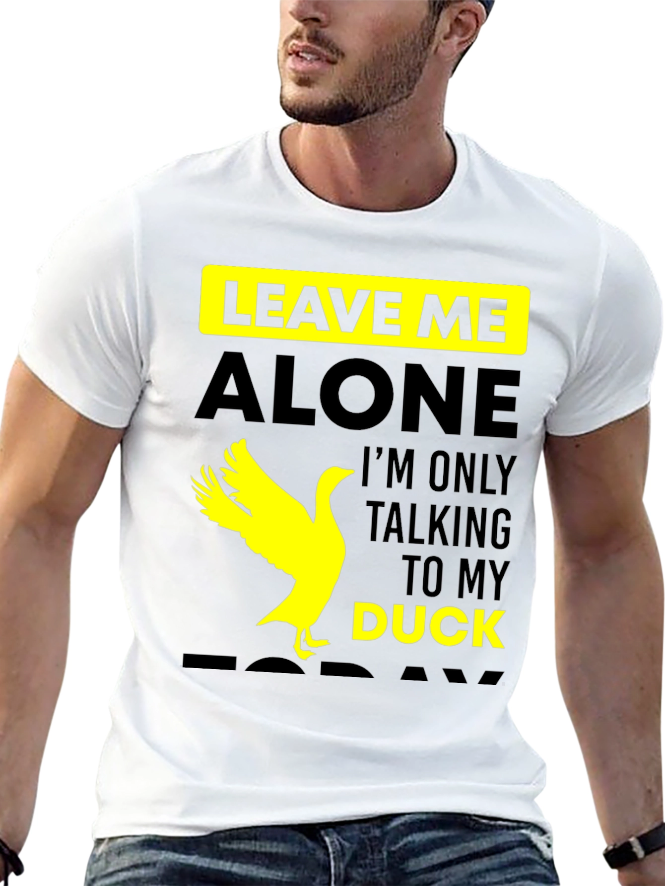 Leave Me Alone Talking to My Duck T-Shirt
