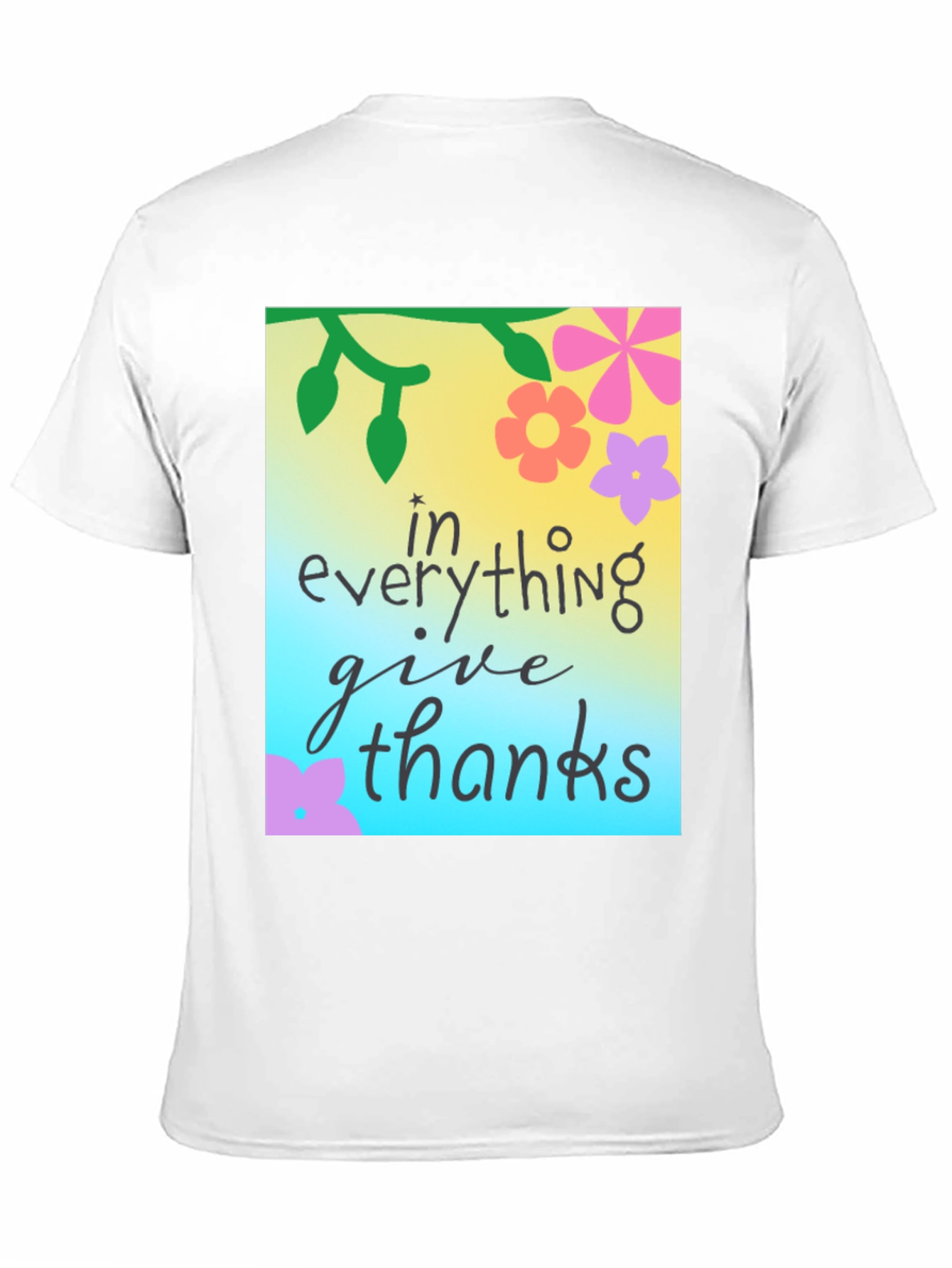 In Everything Give Thanks Floral T-Shirt
