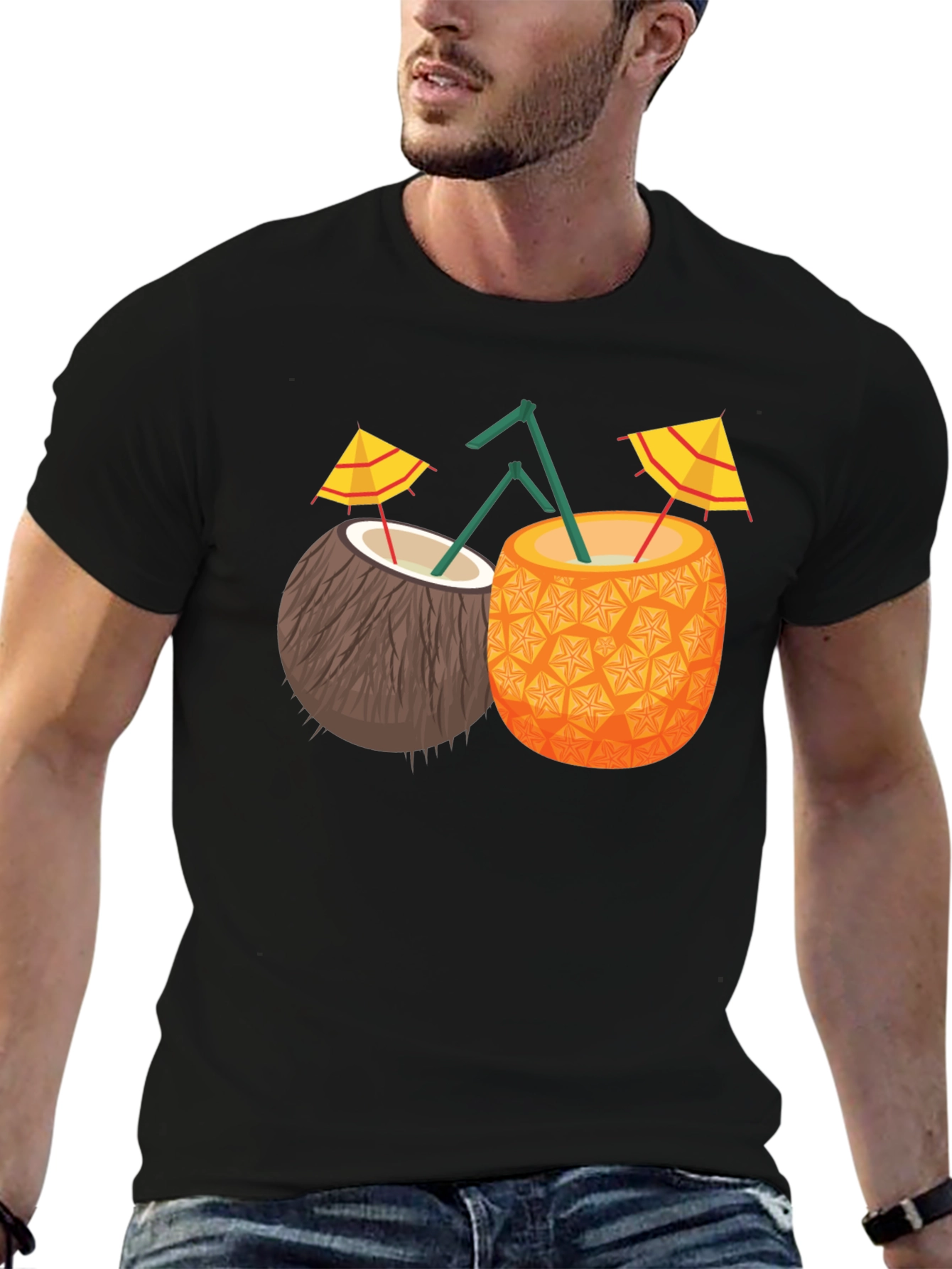 Tropical Drinks Graphic Tee
