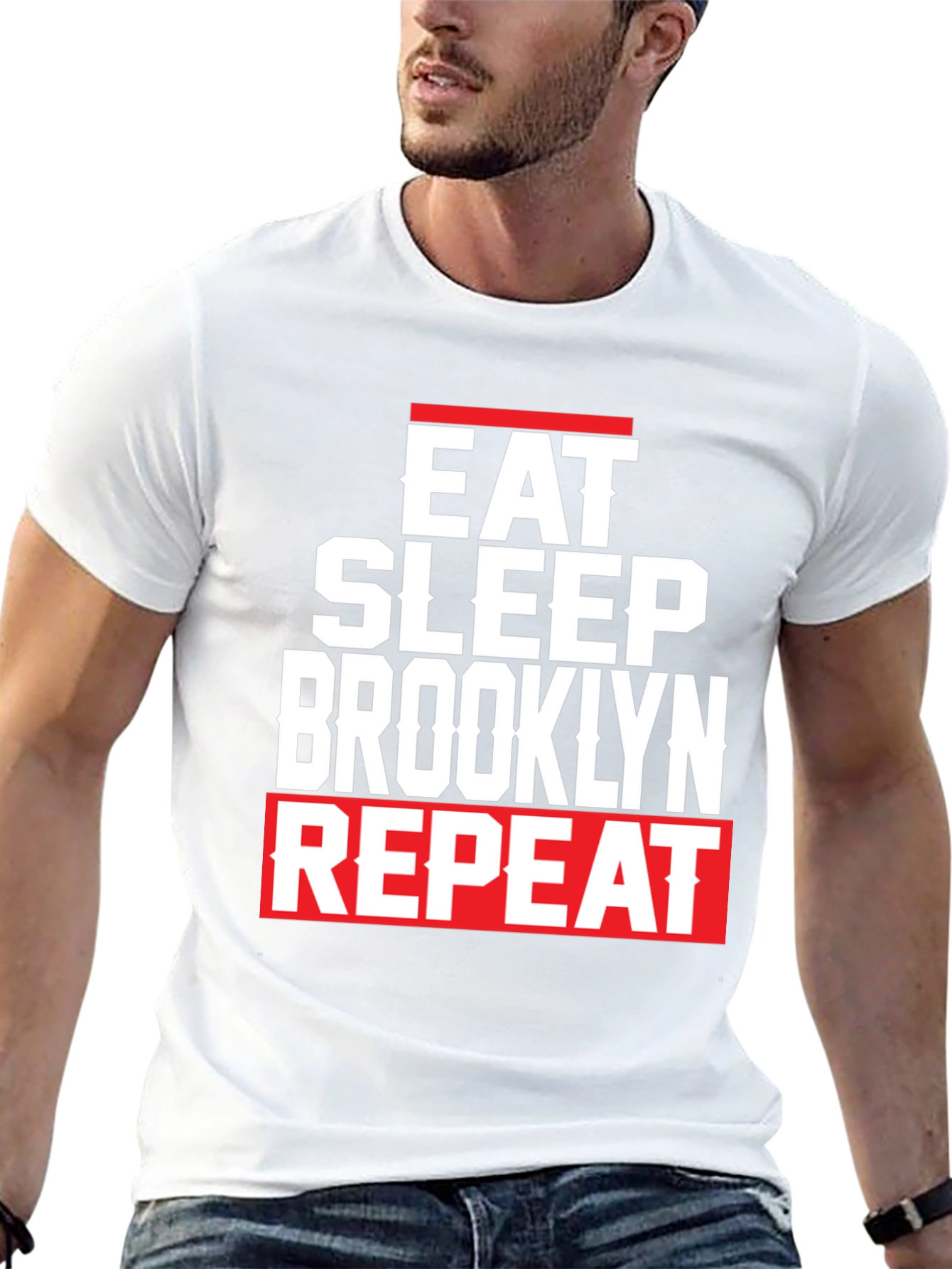 Eat Sleep Brooklyn Repeat Graphic Tee