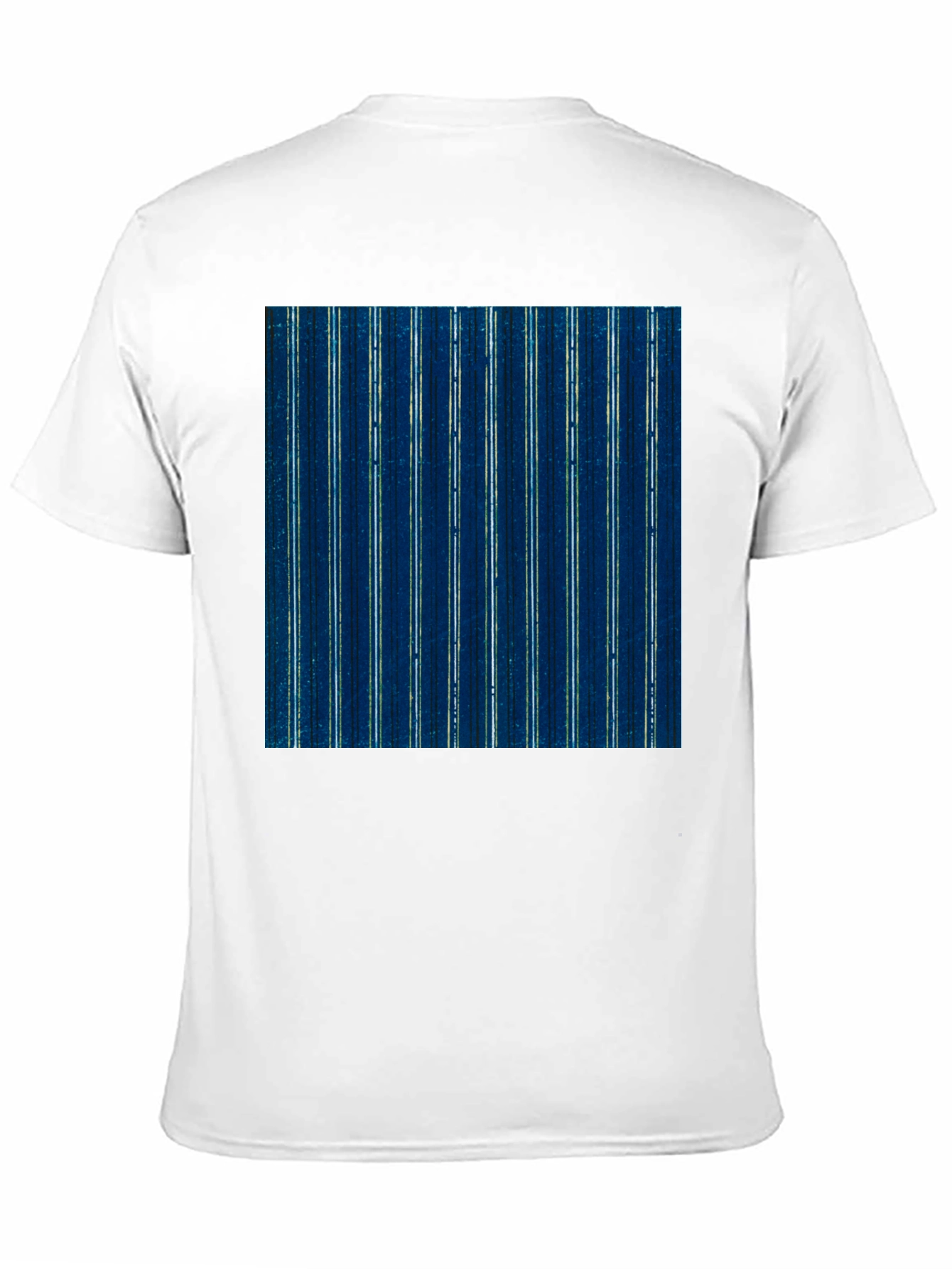 Stylish Striped T-Shirt - Indigo Blue Pattern