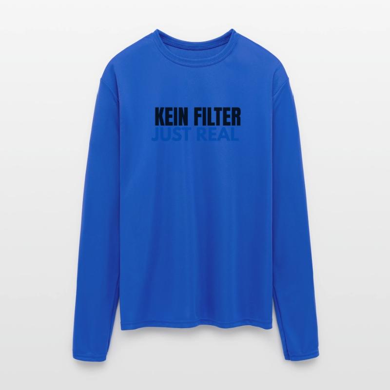 KEIN FILTER – JUST REAL | Bold German Slogan Tee