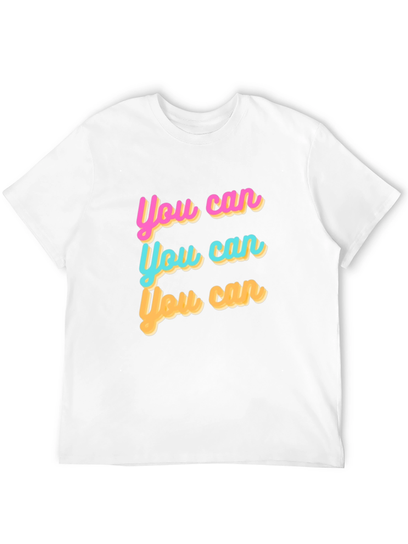 You Can Graphic Tee - Motivational Black T-Shirt
