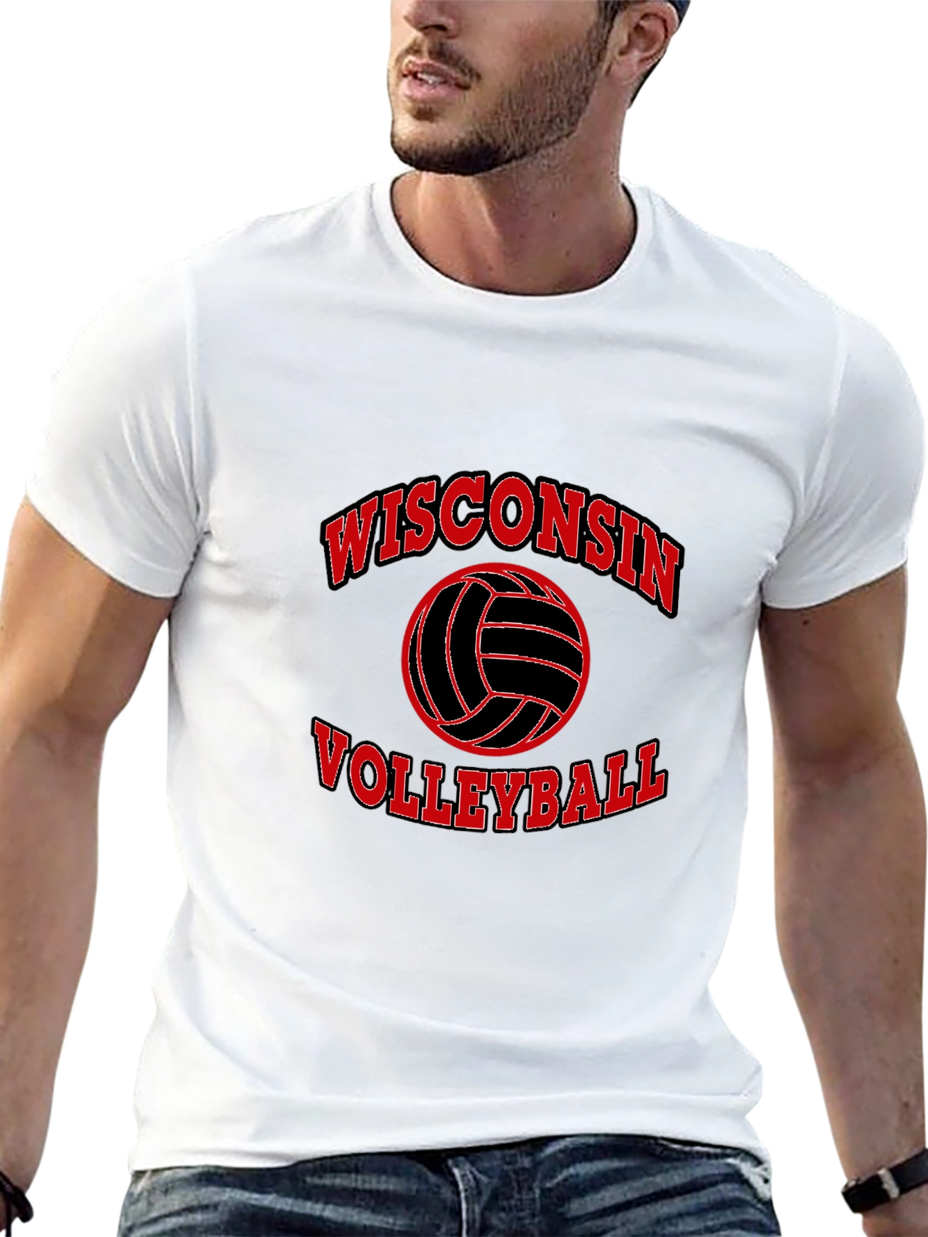 Wisconsin Volleyball Graphic T-Shirt
