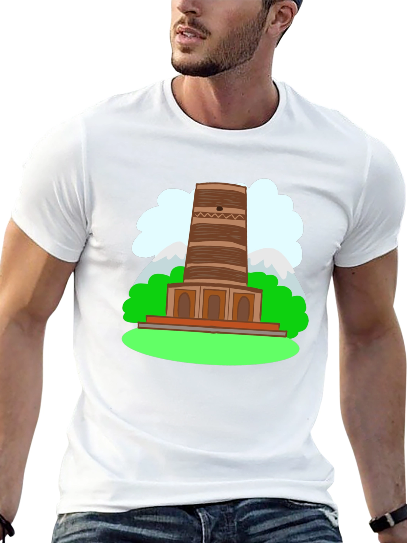 Tower Graphic Tee - Unique Landmark Design