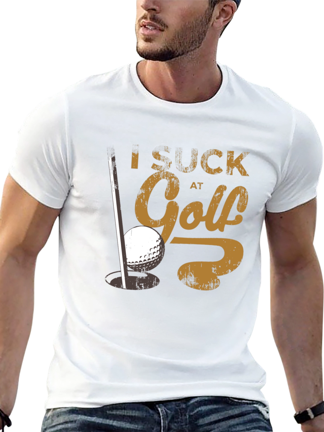 I Suck at Golf T-Shirt Funny Golfing Tee