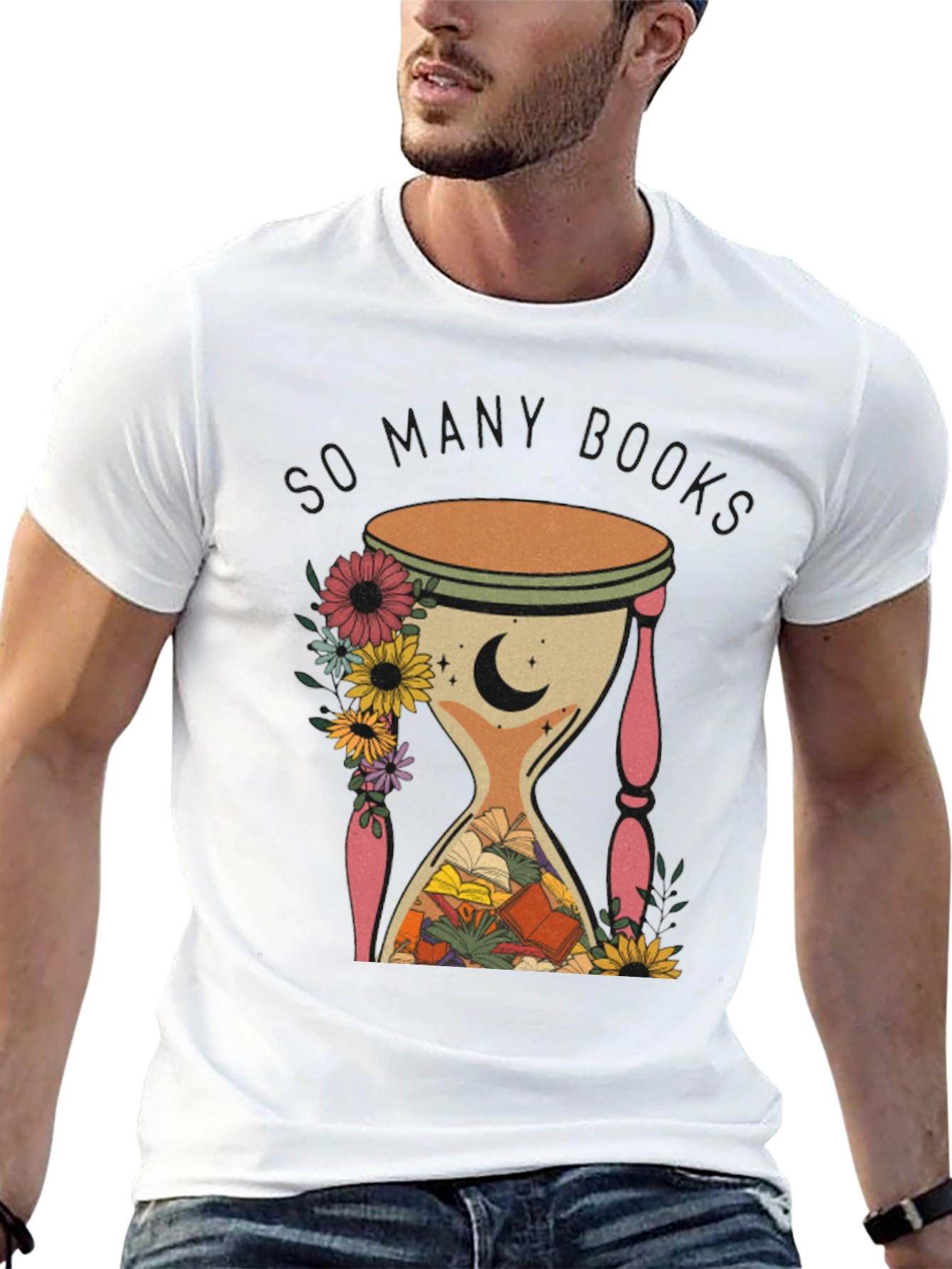 So Many Books Hourglass Graphic Tee