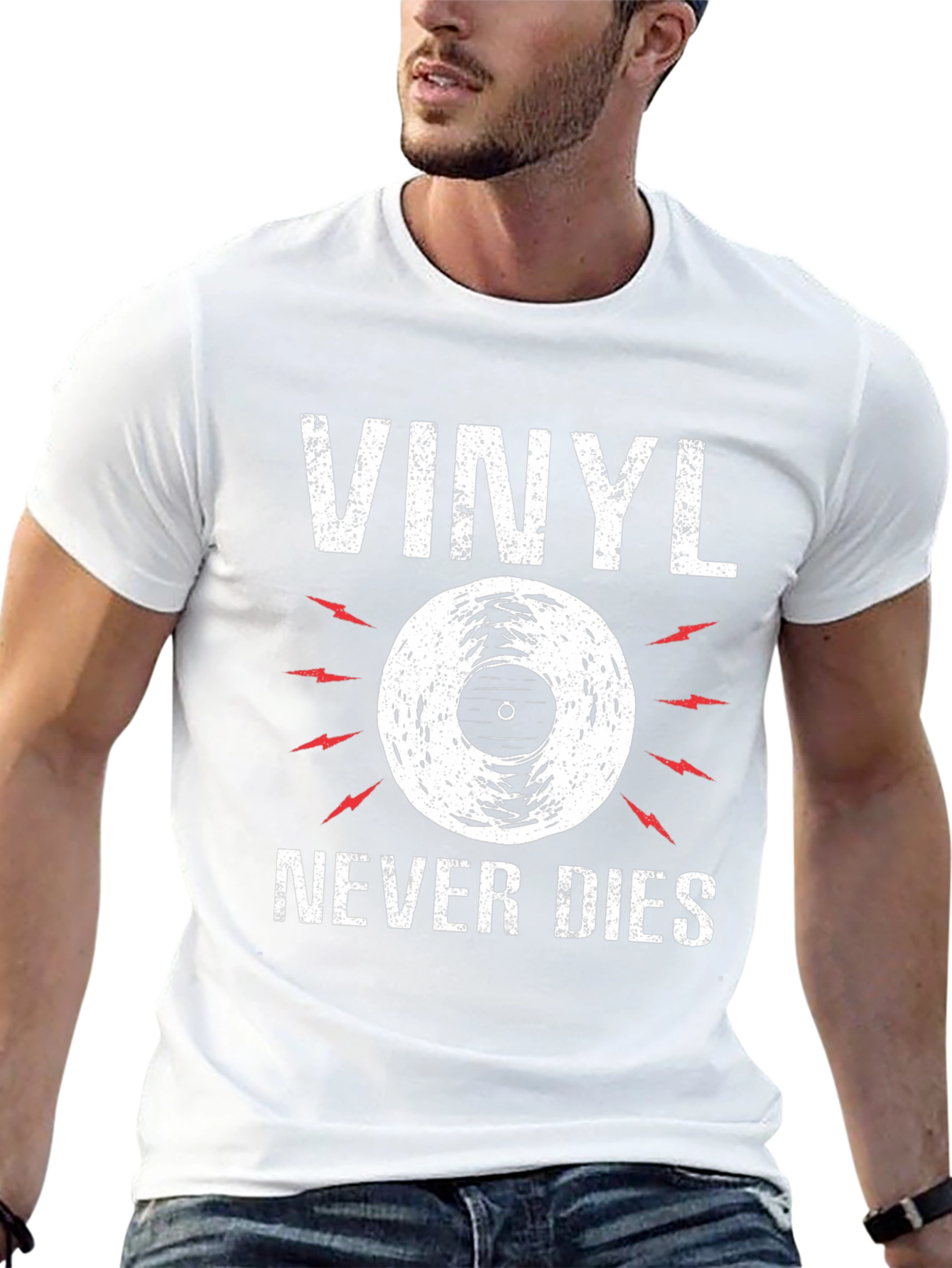 Vinyl Never Dies Graphic T-Shirt