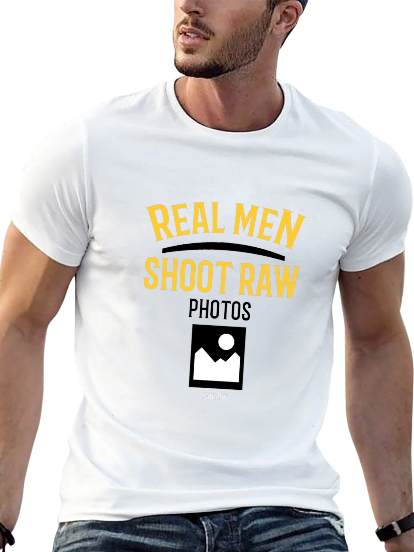 Real Men Shoot RAW Photos T-Shirt
