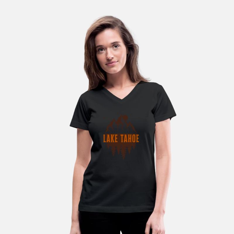 lake tahoe retro mountain