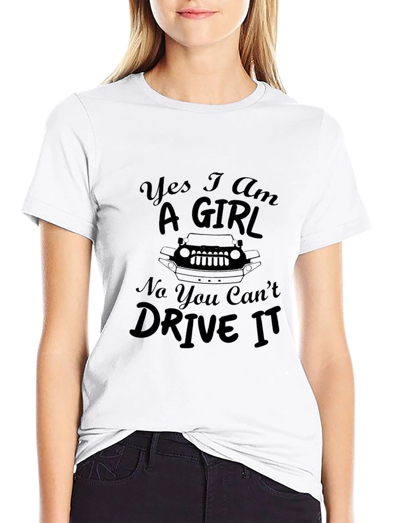 Yes I Am A Girl Jeep T-Shirt